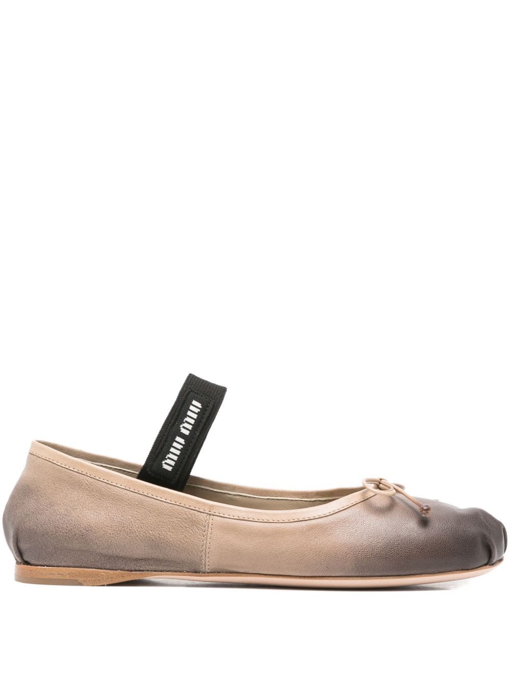 Miu Miu LEATHER BALLETS Size US 10 / IT 40 - 1 Thumbnail