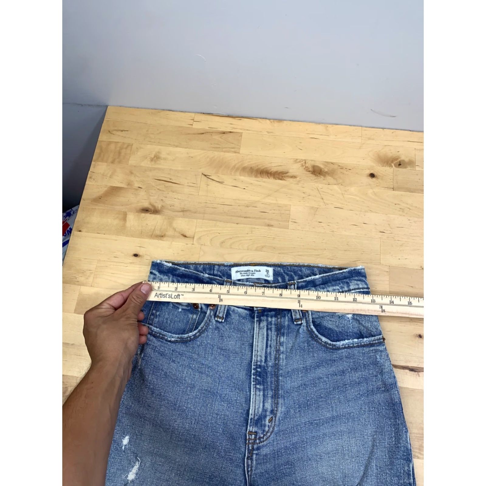 Abercrombie & Fitch Abercrombie & Fitch Jeans Ankle 26 Blue 5-Pocket Regular High Rise Love Bohemian Women Size 26" / US 2 / IT 38 - 5 Thumbnail