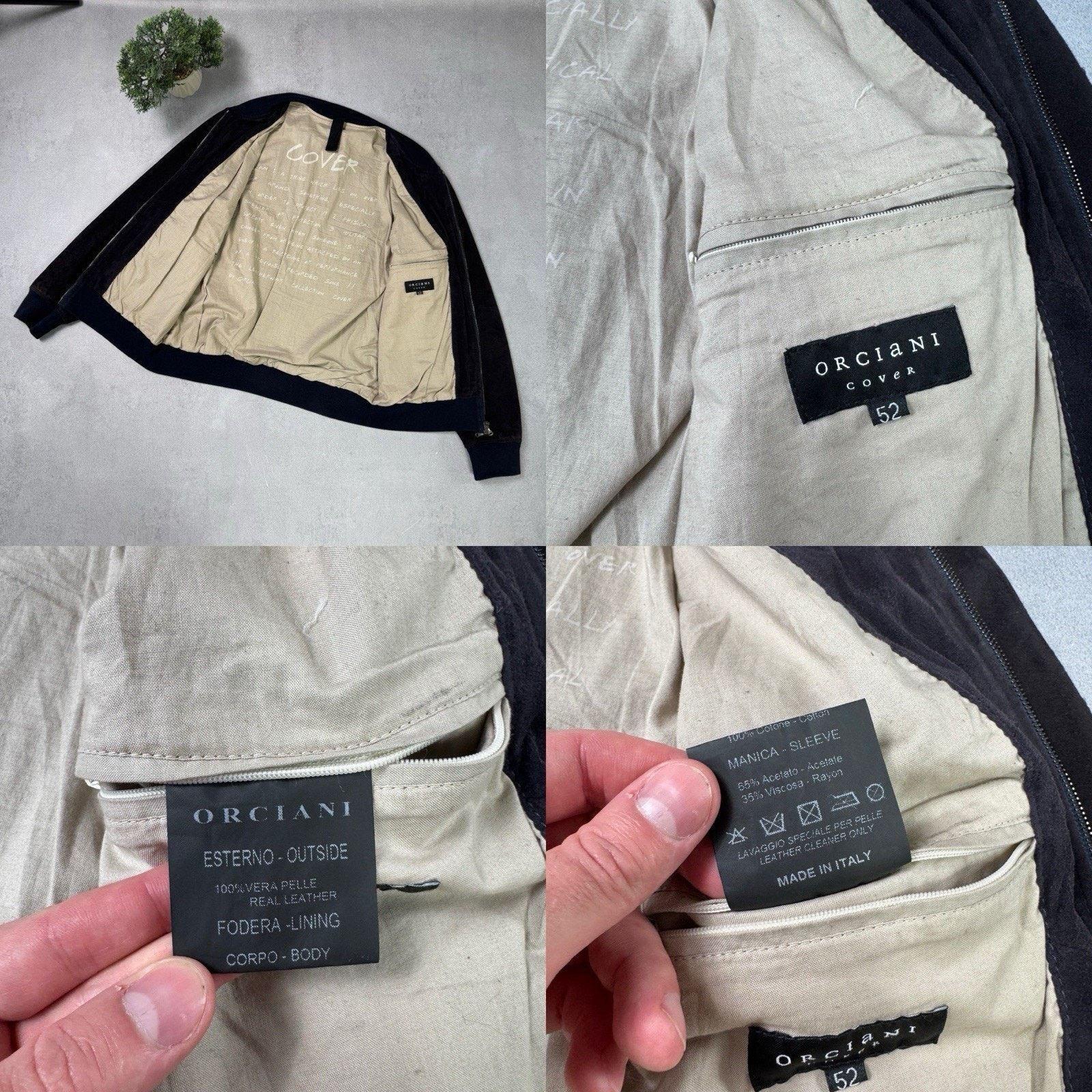 Orciani Orciani Cover Men Suede Blue Jacket Size 52 Men Size US L / EU 52-54 / 3 - 23 Thumbnail