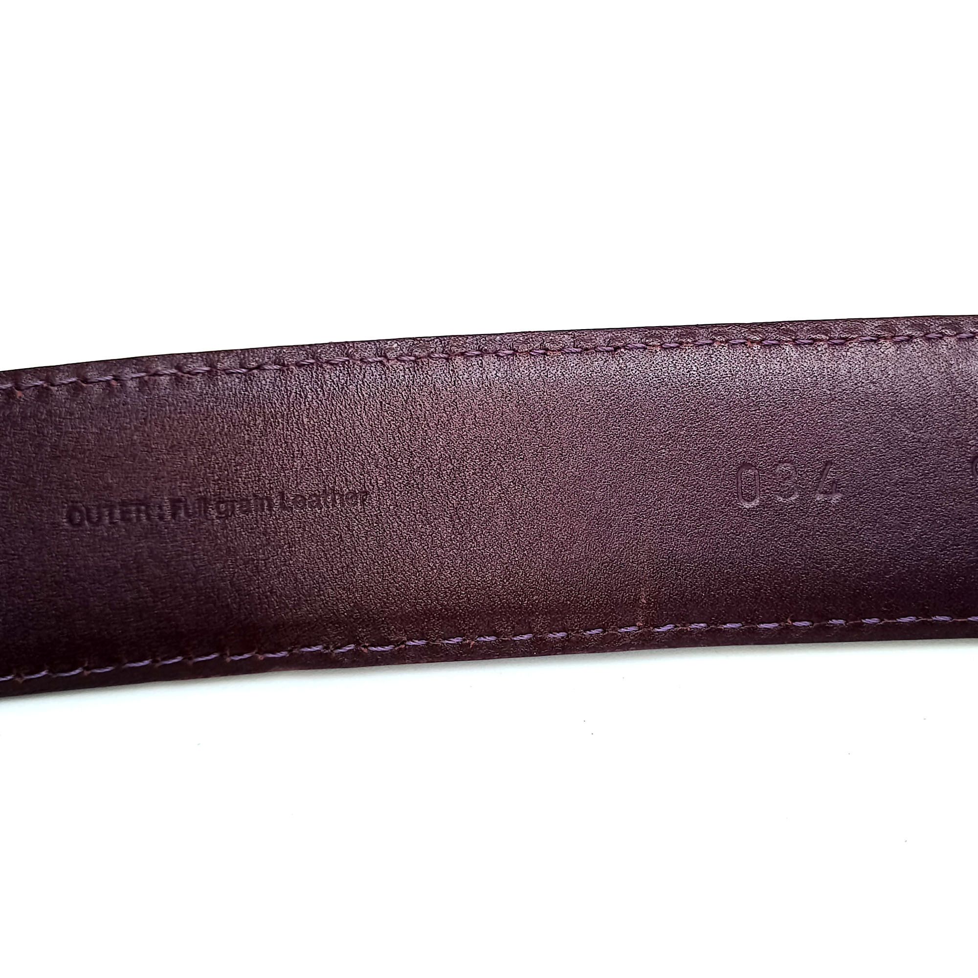 Other Elliot Rhodes Black Leather Belt Handcrafted Italy Size 36 - 14 Thumbnail