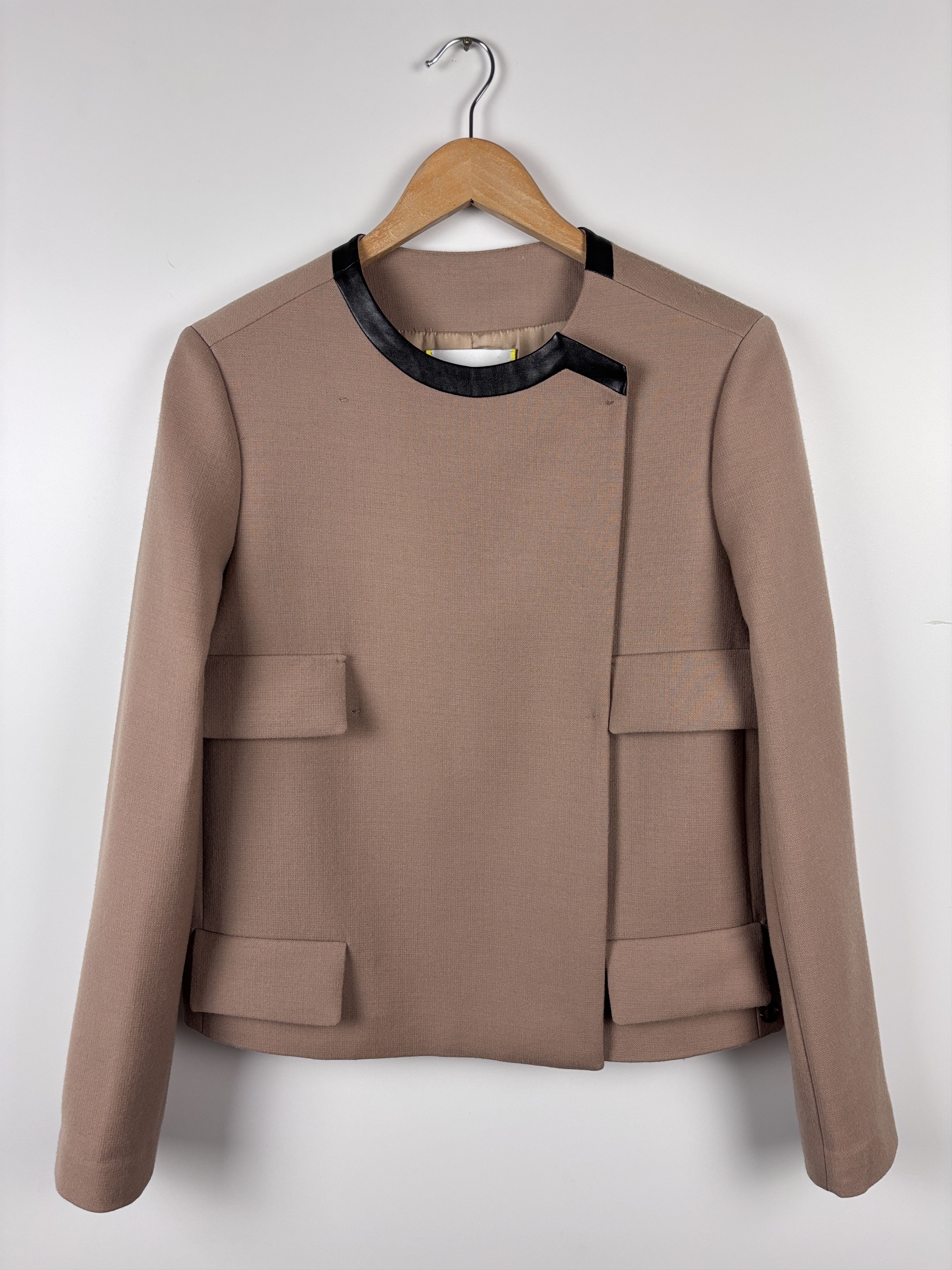 Iceberg Womens Iceberg Coat Blazer Wool Jacket Beige/Brown Size 44 Size M / US 6-8 / IT 42-44 - 1 Thumbnail