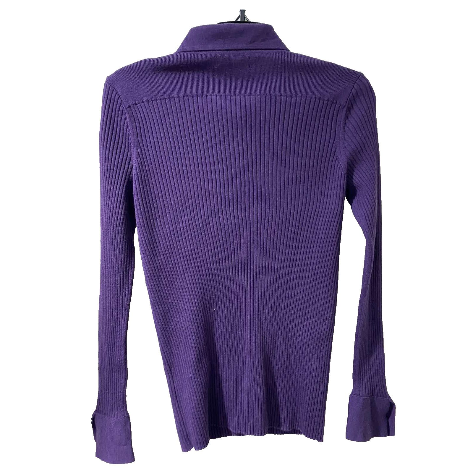 Banana Republic Banana Republic Merino wool Purple Cardigan butons M A001362 Size M / US 6-8 / IT 42-44 - 2 Thumbnail