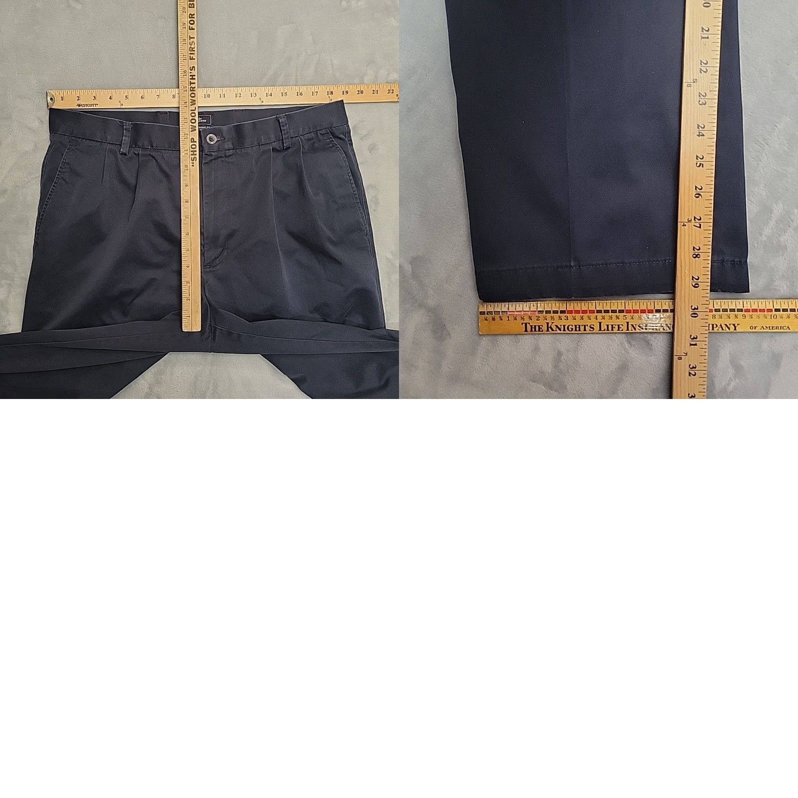Dockers VINTAGE Dockers Pants Men 38x30 Navy Pleated Cuffed Classic Preppy Dress Trouser Y2K 90s Mens Pants Size US 38 / EU 54 - 8 Thumbnail