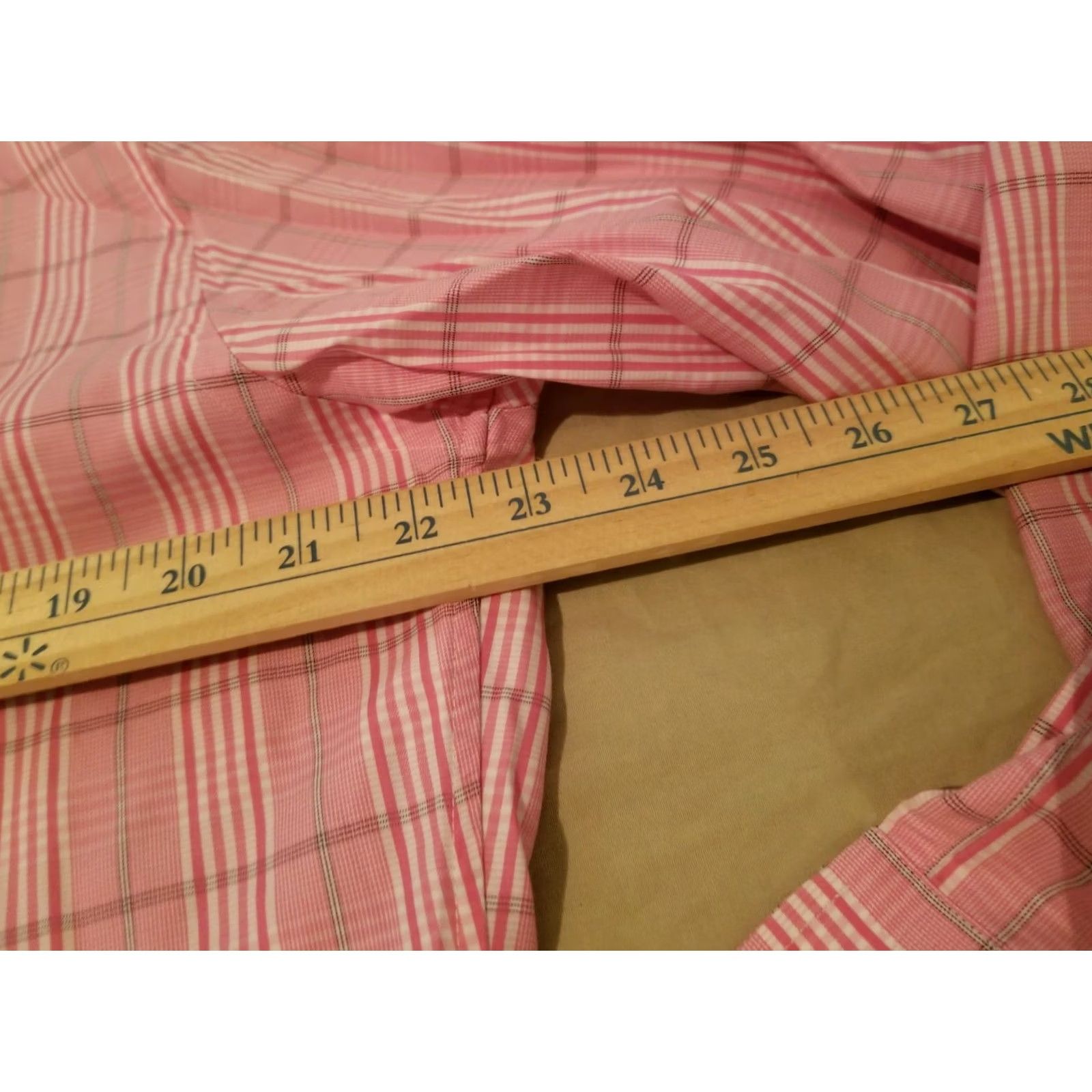 Nordstrom Mens John W. Nordstrom Dress Shirt 16 32 33 Pink Button Cotton Size 42R - 5 Thumbnail
