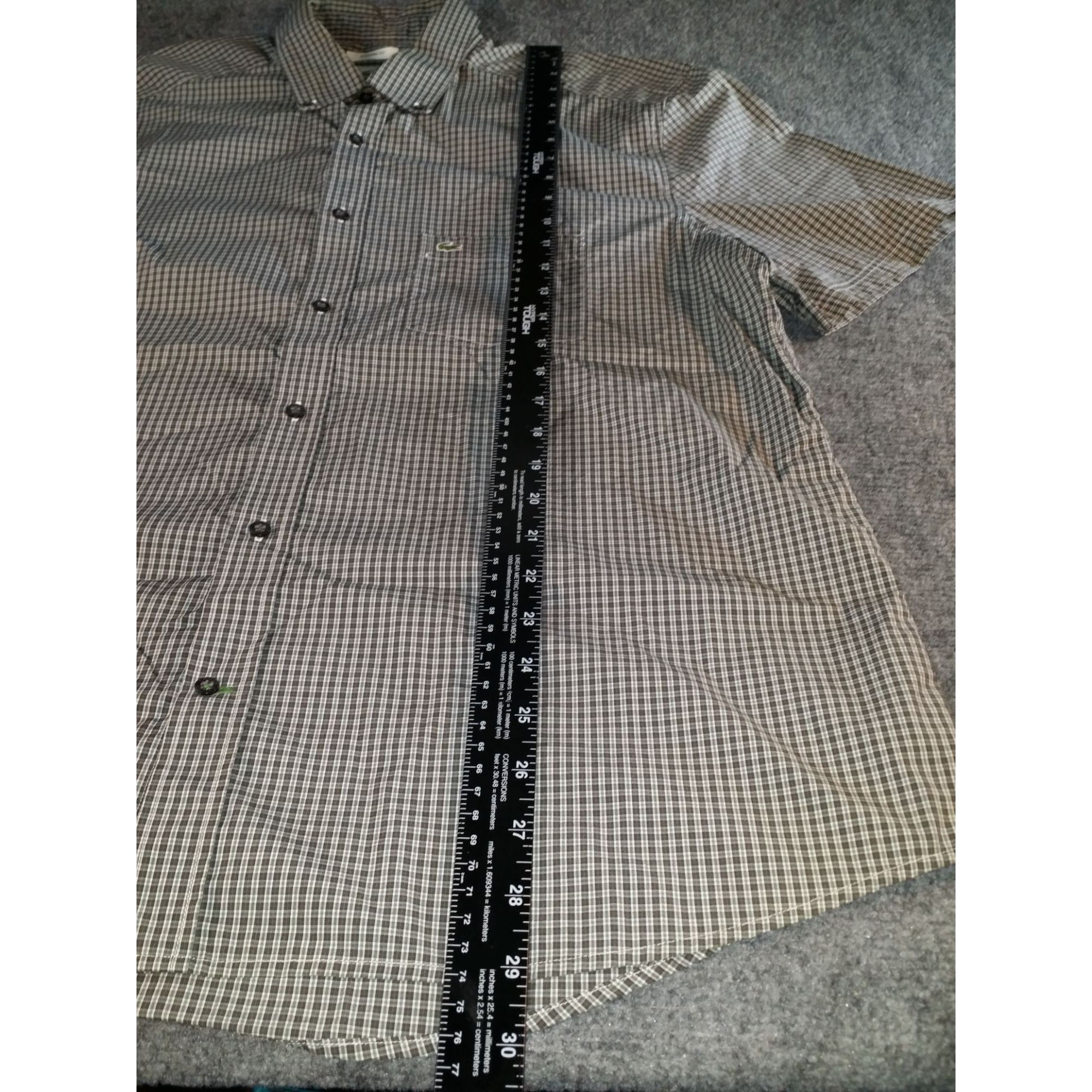 Lacoste Lacoste Button Up Shirt Men Sz XL 44 EU Multicolor Short Sle Size US XL / EU 56 / 4 - 3 Thumbnail