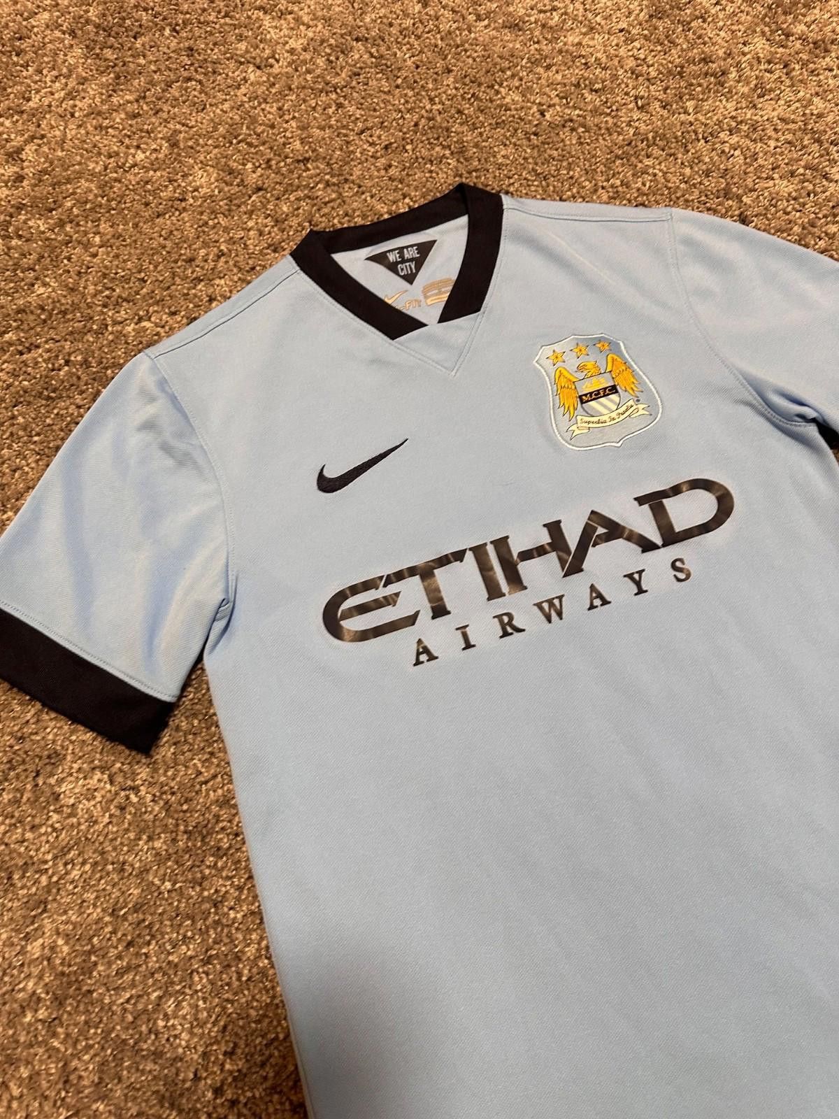Nike MANCHESTER CITY AUTHENTIC 2014/15 HOME JERSEY NIKE SOCCER Size US S / EU 44-46 / 1 - 2 Thumbnail