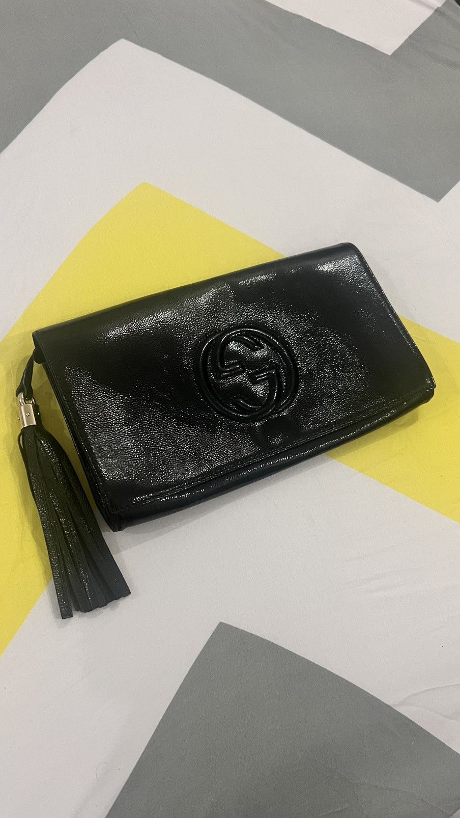Gucci Gucci Soho Patent Leather Clutch Size ONE SIZE - 1 Thumbnail