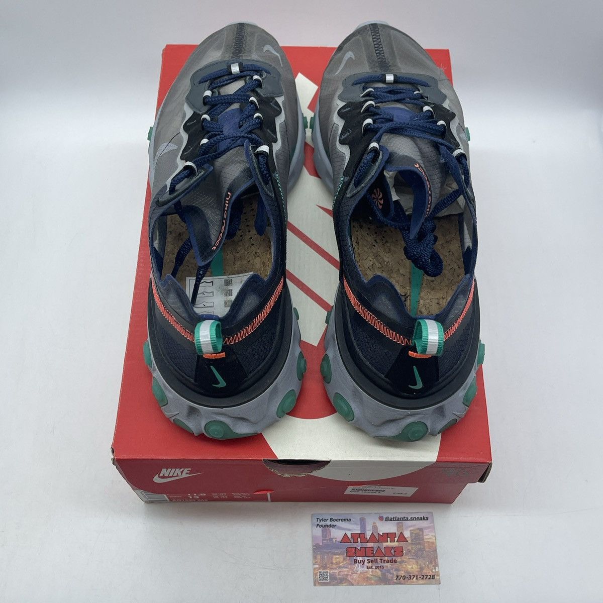 Nike React element 87 Neptune green Size US 11.5 / EU 44-45 - 6 Thumbnail