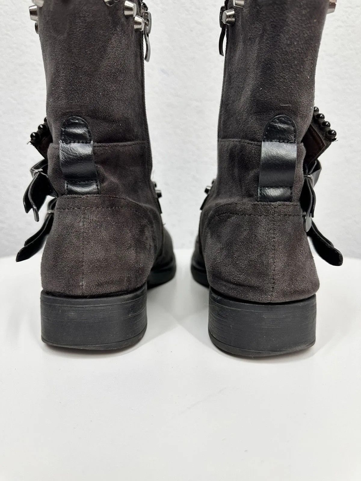 Hedi Slimane Vintage Leather Boots Avant Garde AS 98 Rick Owens Ankle Y2K Size US 7 / EU 40 - 8 Thumbnail