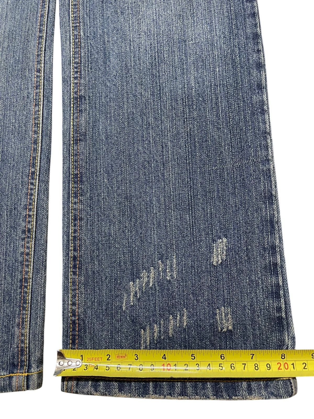 In The Attic Vintage Japanese Brand Faded Wash Style Distress Loose Jeans Size US 32 / EU 48 - 16 Thumbnail