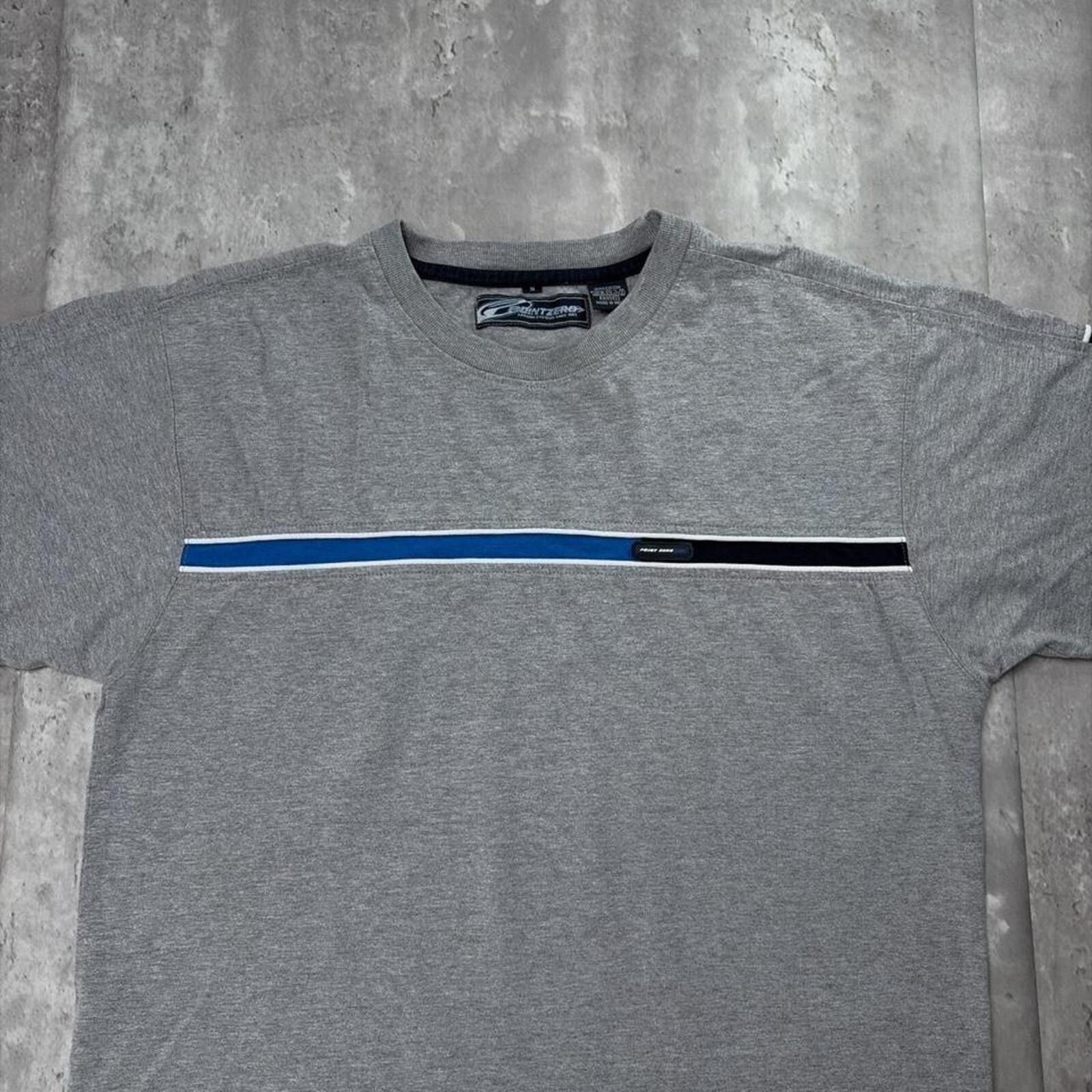 Point Zero Vintage Grey Point Zero Surf Striped T-Shirt Size US S / EU 44-46 / 1 - 2 Thumbnail