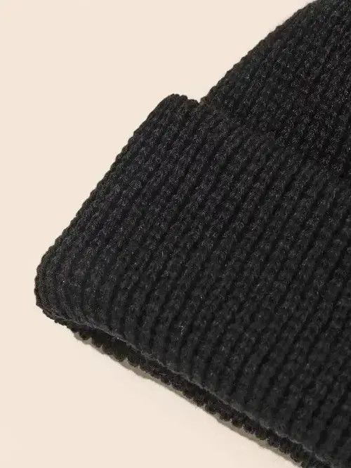 Japanese Brand Solid Knitted Hat Size ONE SIZE - 3 Thumbnail