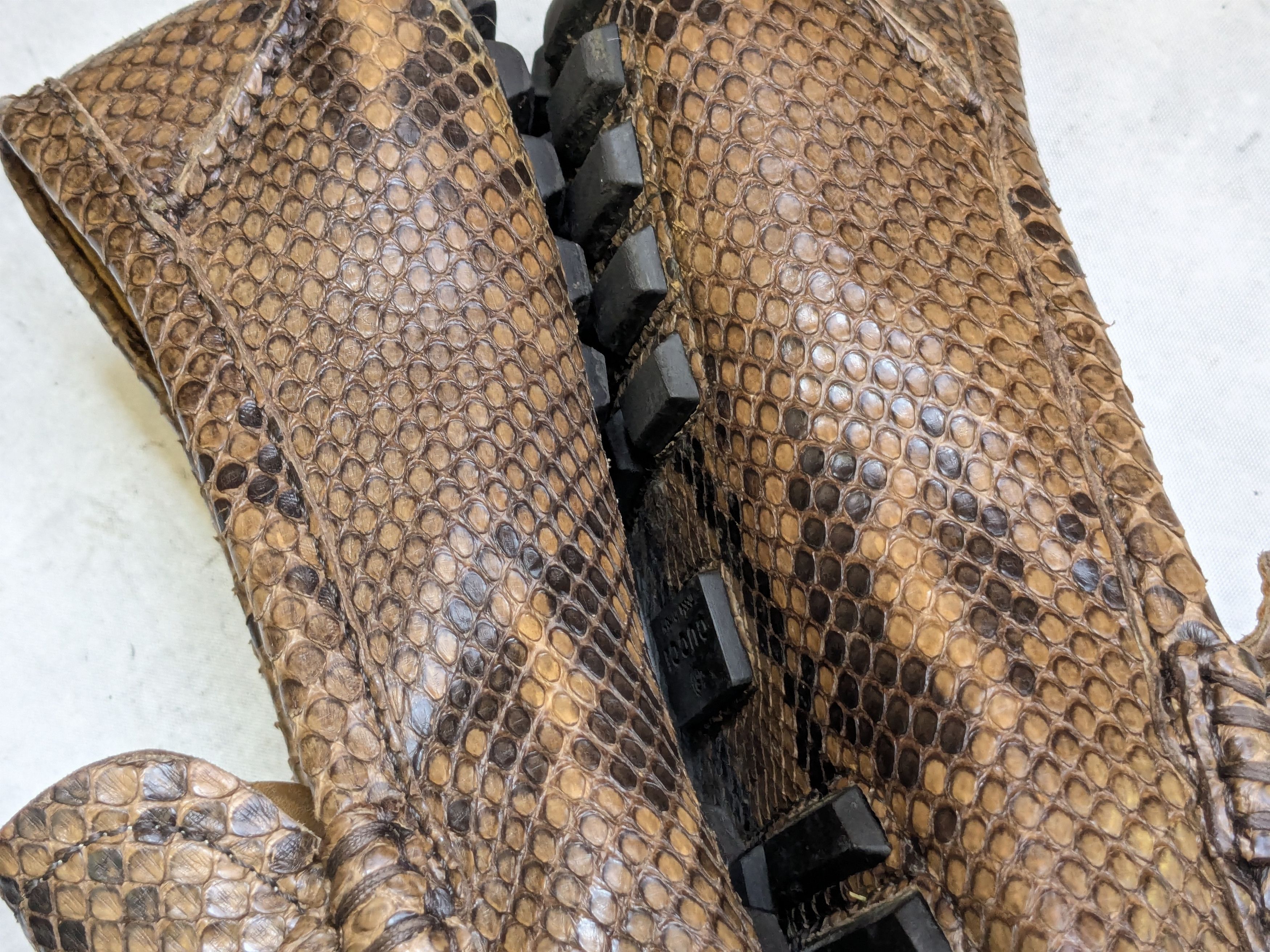 Gucci Gucci Horsebit Loafers Python Snakeskin 10.5 Leather Brown Size US 10.5 / EU 43-44 - 11 Thumbnail