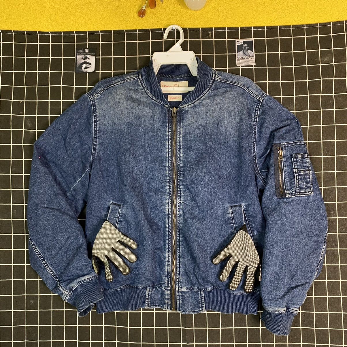 Gap GAP 1969 PRODUCT RED DENIM MA-1 OVERSIZED BOMBER JACKET Size US S / EU 44-46 / 1 - 3 Thumbnail