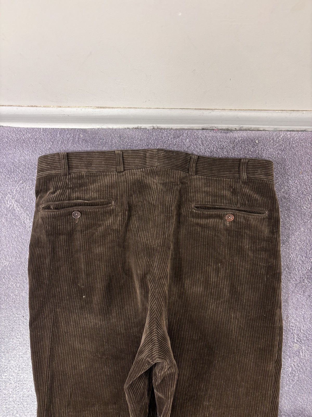 SCABAL Scabal Men’s Brown Cotton Blend Corduroy Pants Trousers Size US 34 / EU 50 - 23 Thumbnail
