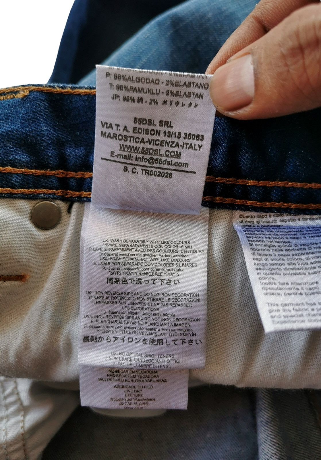 Diesel Diesel 55DSL Regular Fit Mod Parkye Denim Jeans Size US 36 / EU 52 - 13 Thumbnail