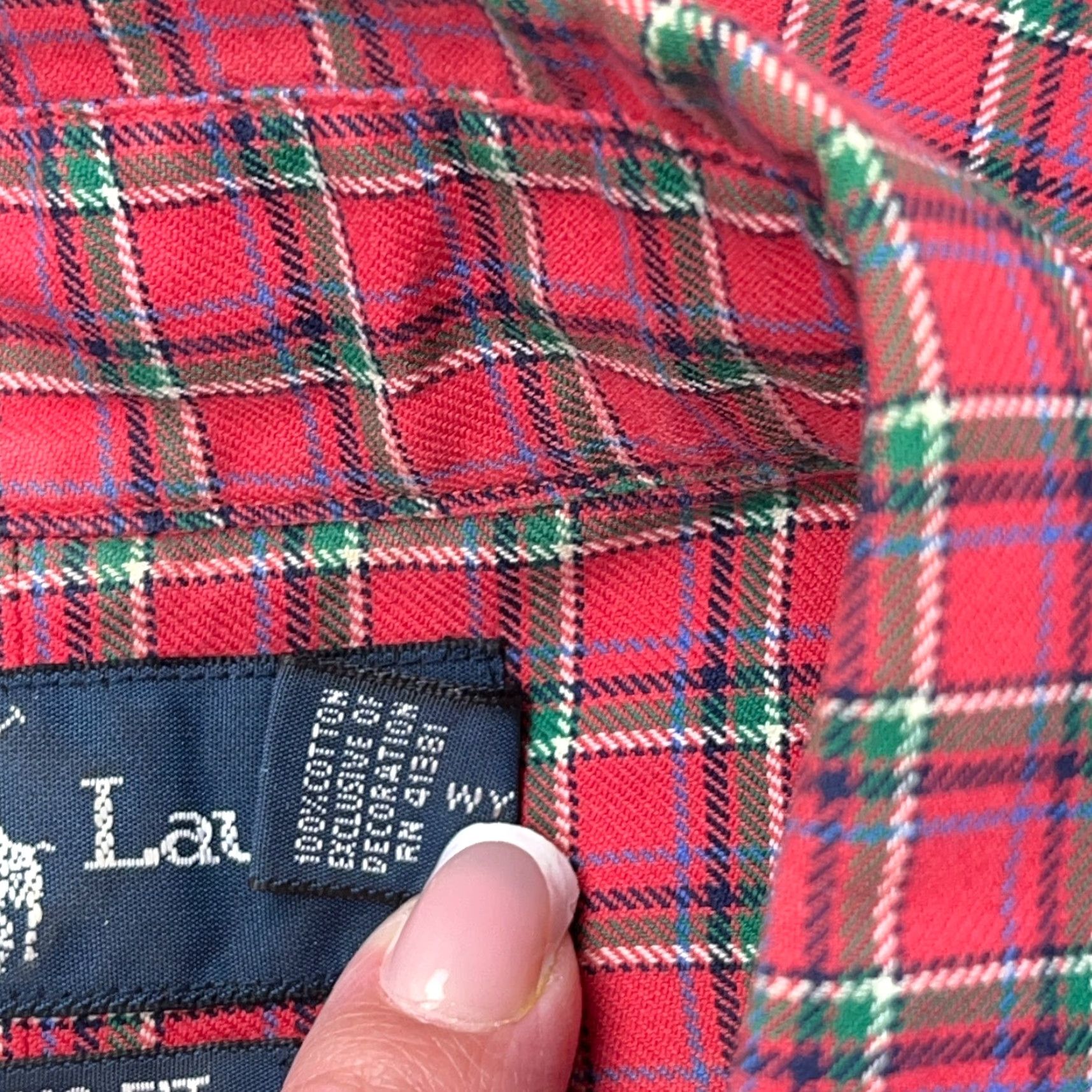Ralph Lauren Ralph Lauren Flannel Shirt Large Red Plaid Classic Fit Button-Up Casual Mens Size US L / EU 52-54 / 3 - 7 Thumbnail