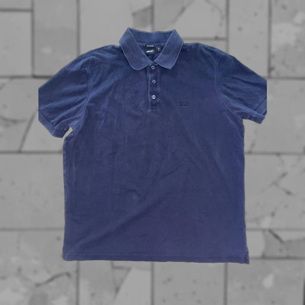 Vintage Hugo Boss Polo Black Pima Cotton XL Men's Shirt (Short Sleeve) Size US XL / EU 56 / 4 - 1 Thumbnail