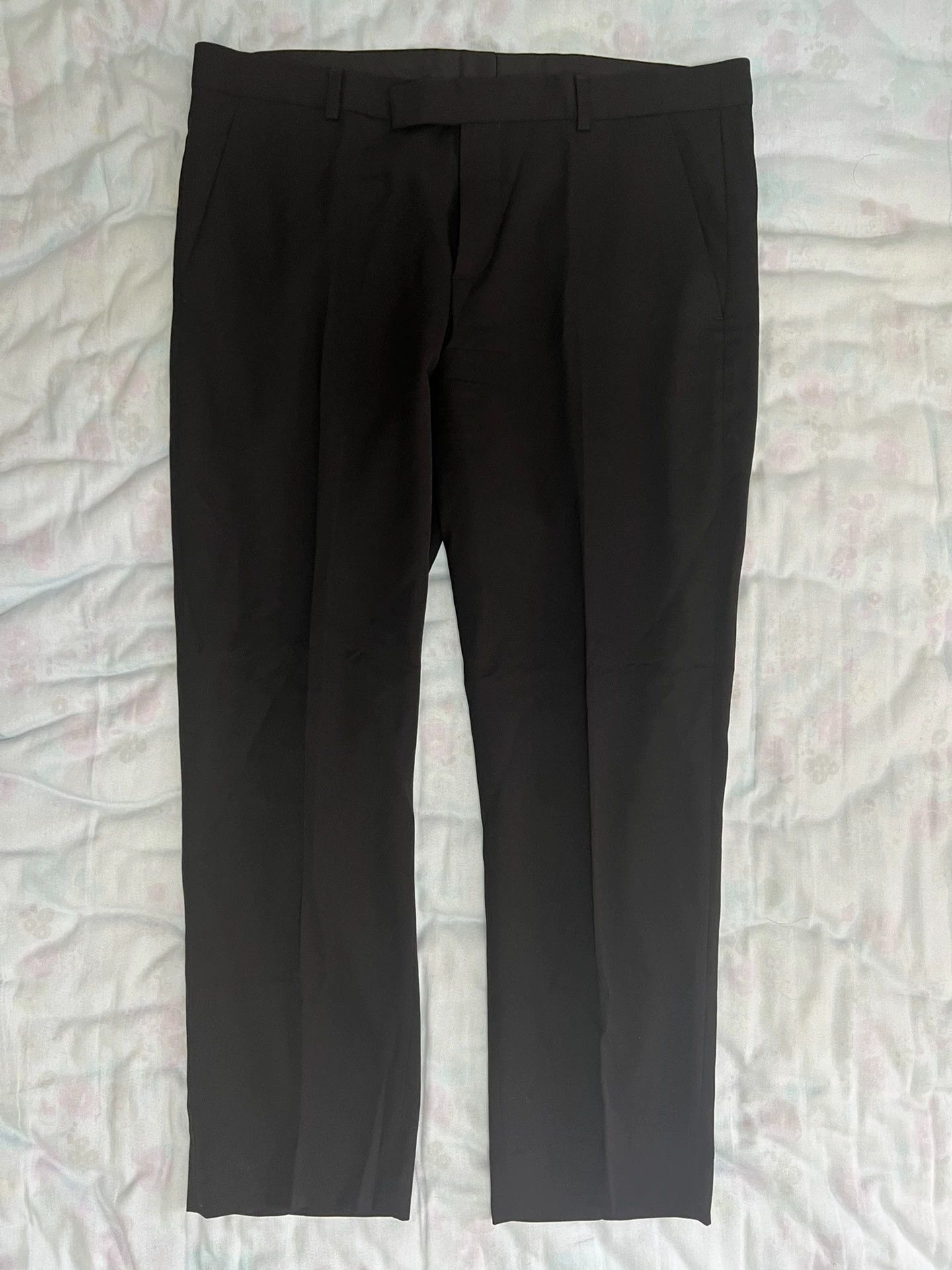 Dior Dior Black Wool Basic Trousers 52 Mens Size US 36 / EU 52 - 2 Thumbnail