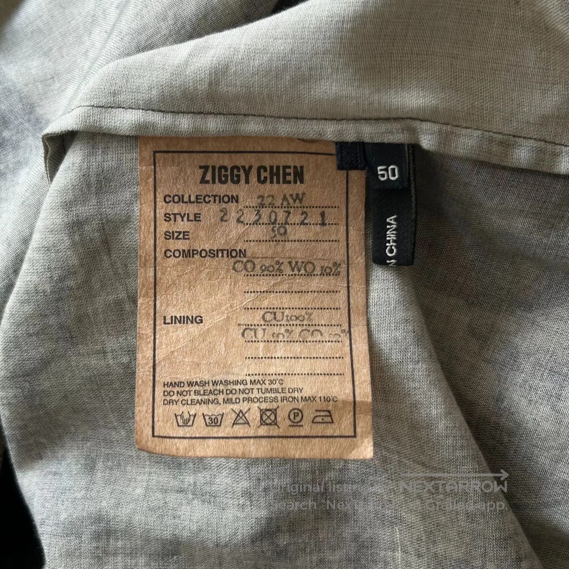 Ziggy Chen Ziggy Chen Double Layer Shirt 22aw. Size US L / EU 52-54 / 3 - 7 Thumbnail