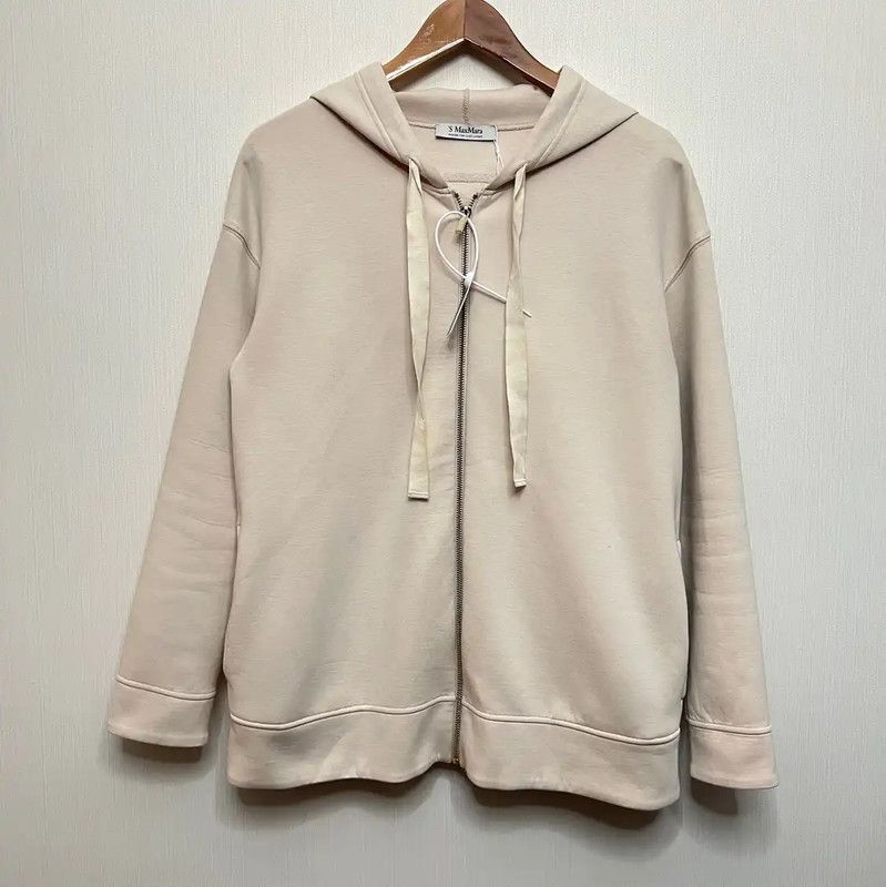 Max Mara MaxMara Beige Cotton Women's Jacket 0089 Size S / US 4 / IT 40 - 1 Thumbnail