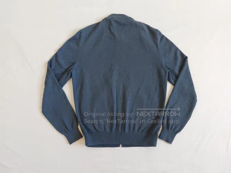 Hermes Hermes Leather Jacket, Deep Blue, Suede Goat Leather and C Size US L / EU 52-54 / 3 - 6 Thumbnail