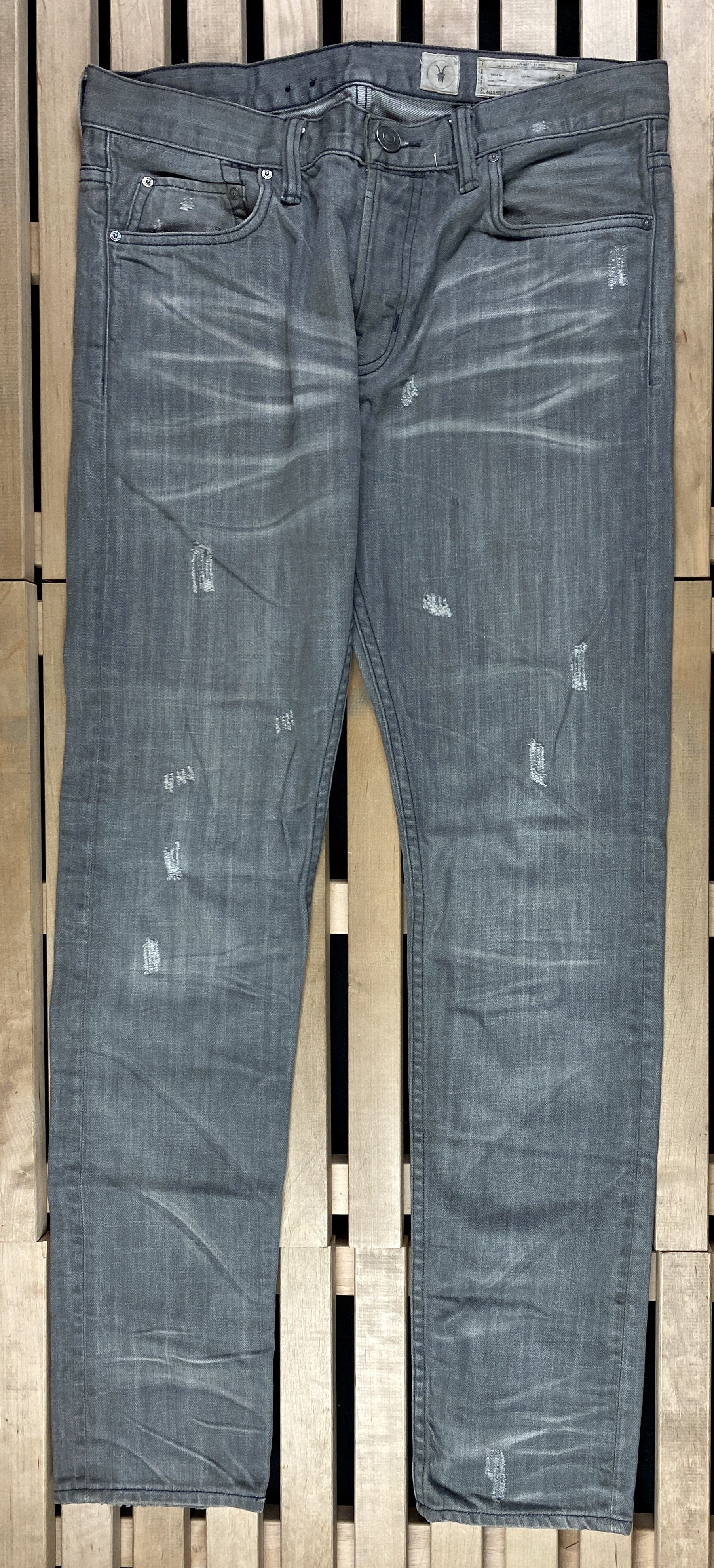 Allsaints Mens Denim Pants AllSaints Spitalfields Size 32 Cotton Size US 32 / EU 48 - 1 Thumbnail
