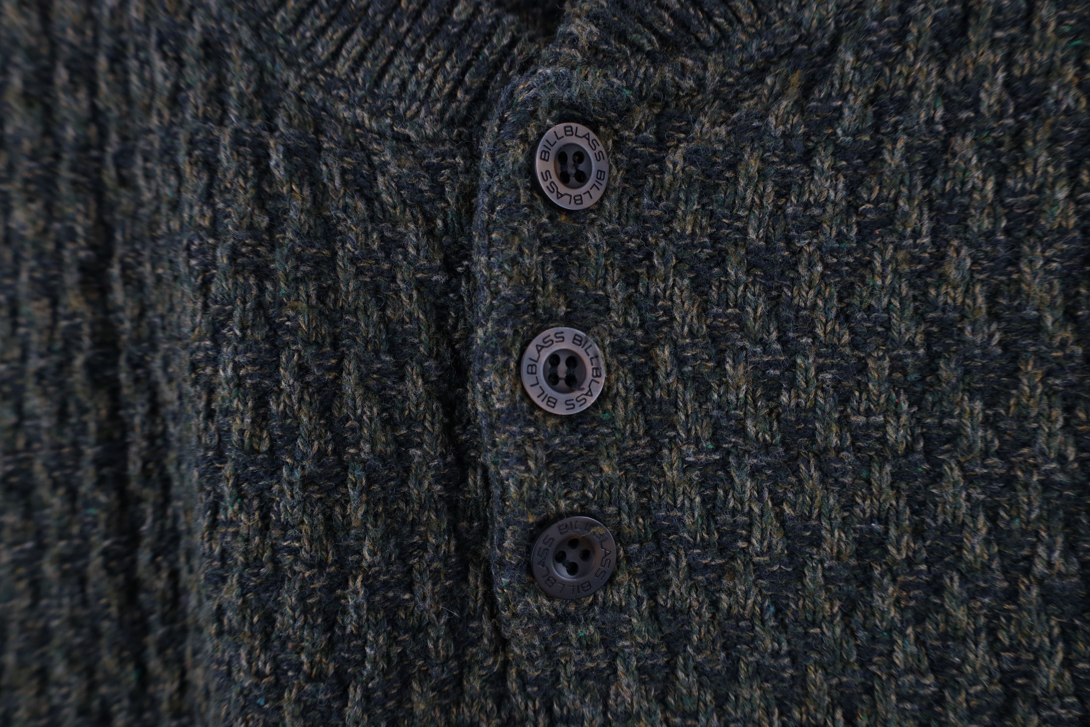 Vintage Vintage 90s Streetwear Texture Knit Henley Sweater USA Size US S / EU 44-46 / 1 - 4 Thumbnail