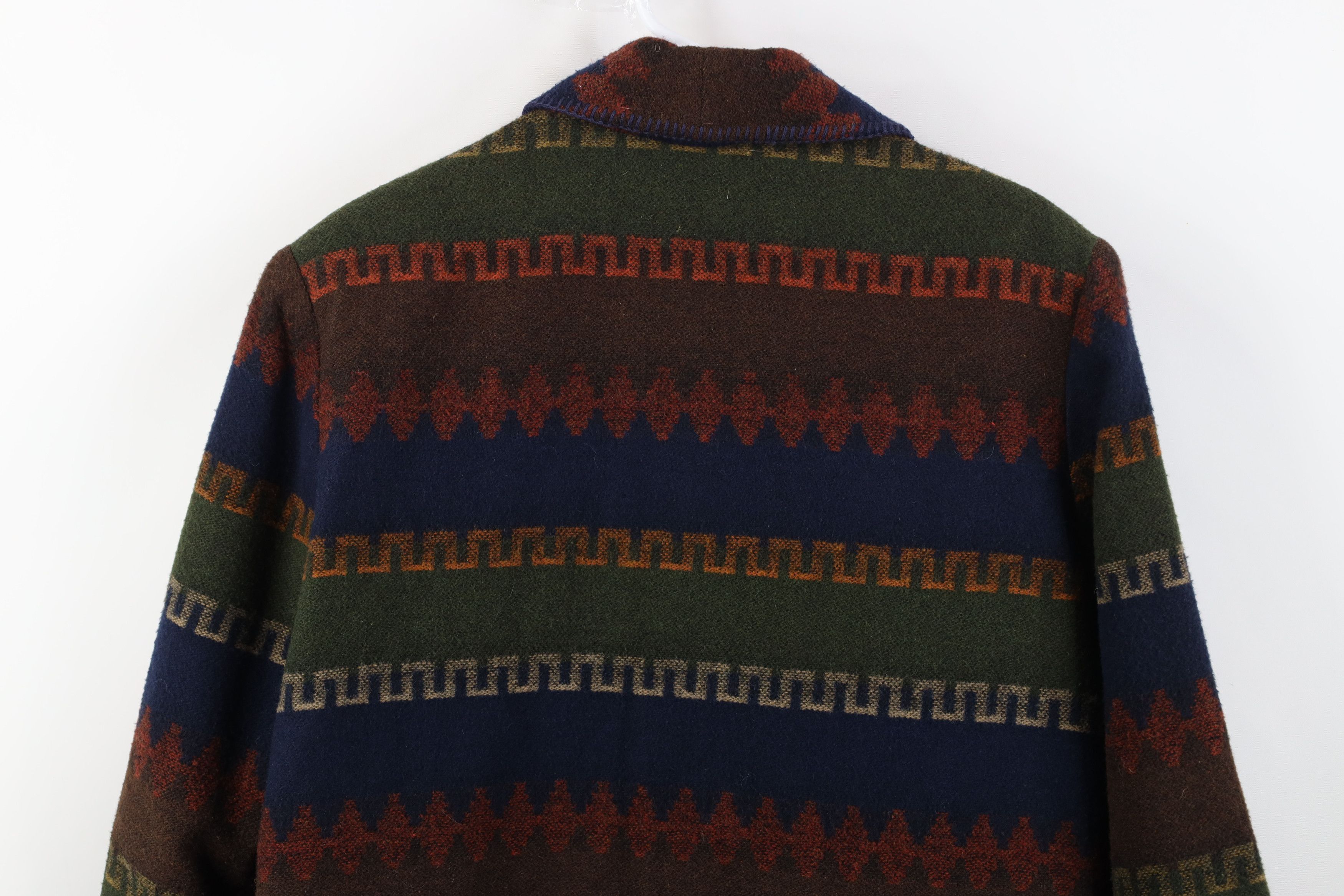Vintage Vintage 90s Streetwear Southwestern Shawl Blazer Jacket Size L / US 10 / IT 46 - 12 Thumbnail