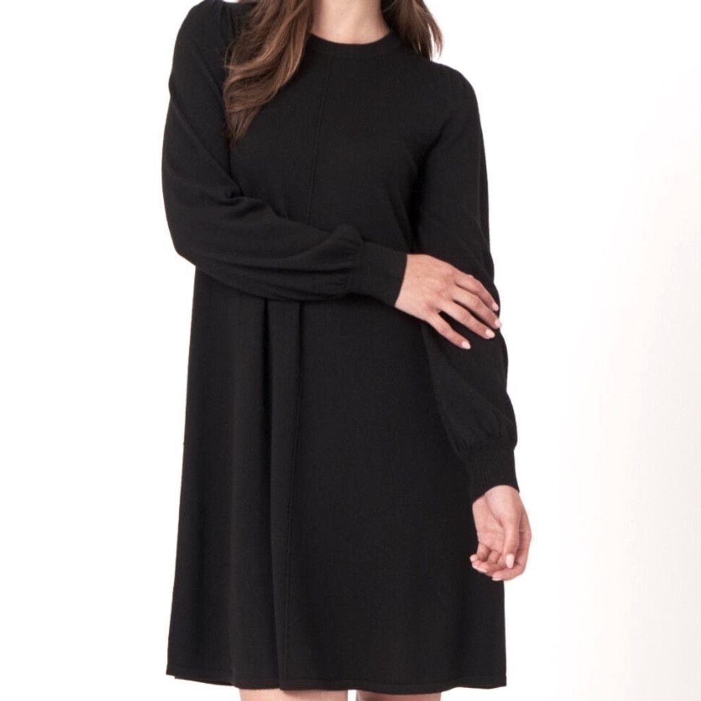 Other New Repeat Merino Wool Black Midi Sweater Dress S 38 Size S / US 4 / IT 40 - 4 Thumbnail