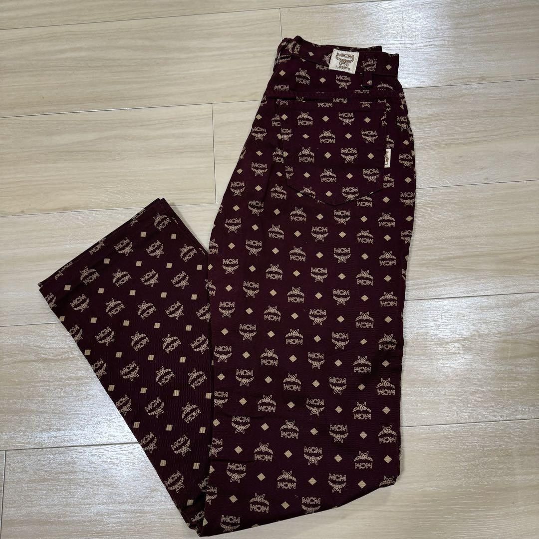 MCM MCM Monogram Red Jeans Size 28" / US 6 / IT 42 - 2 Thumbnail