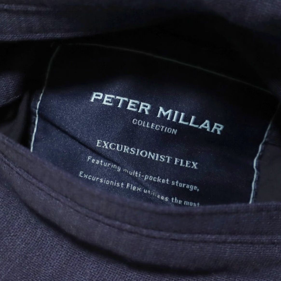 Peter Millar Peter Millar Excursionist Flex Reversible Wool Solid Mock Jacket Navy/Caviar Men's L Shirt Size US L / EU 52-54 / 3 - 7 Thumbnail