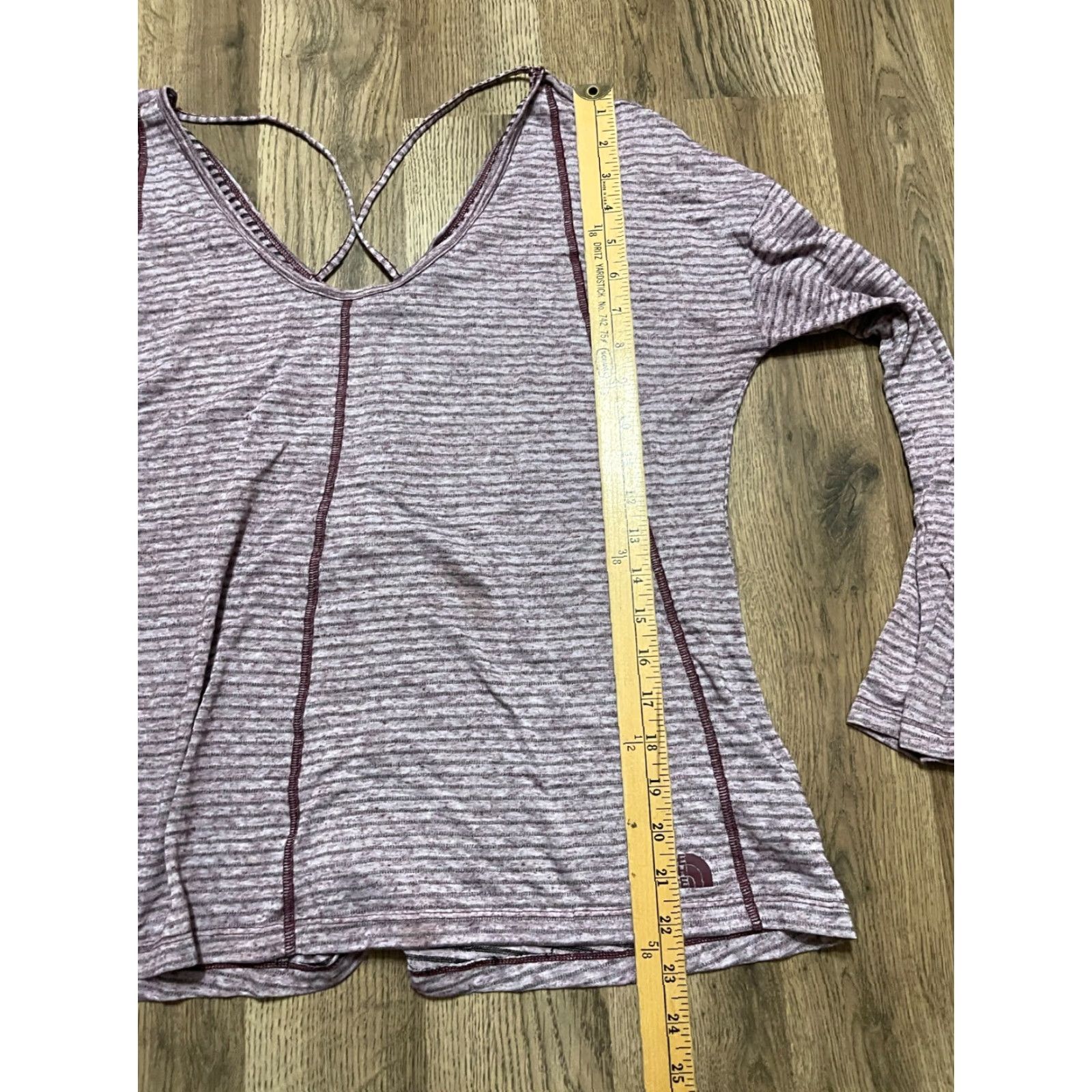 The North Face The North Face Shirt Women L Purple Striped Long Sleeve Size L / US 10 / IT 46 - 6 Thumbnail