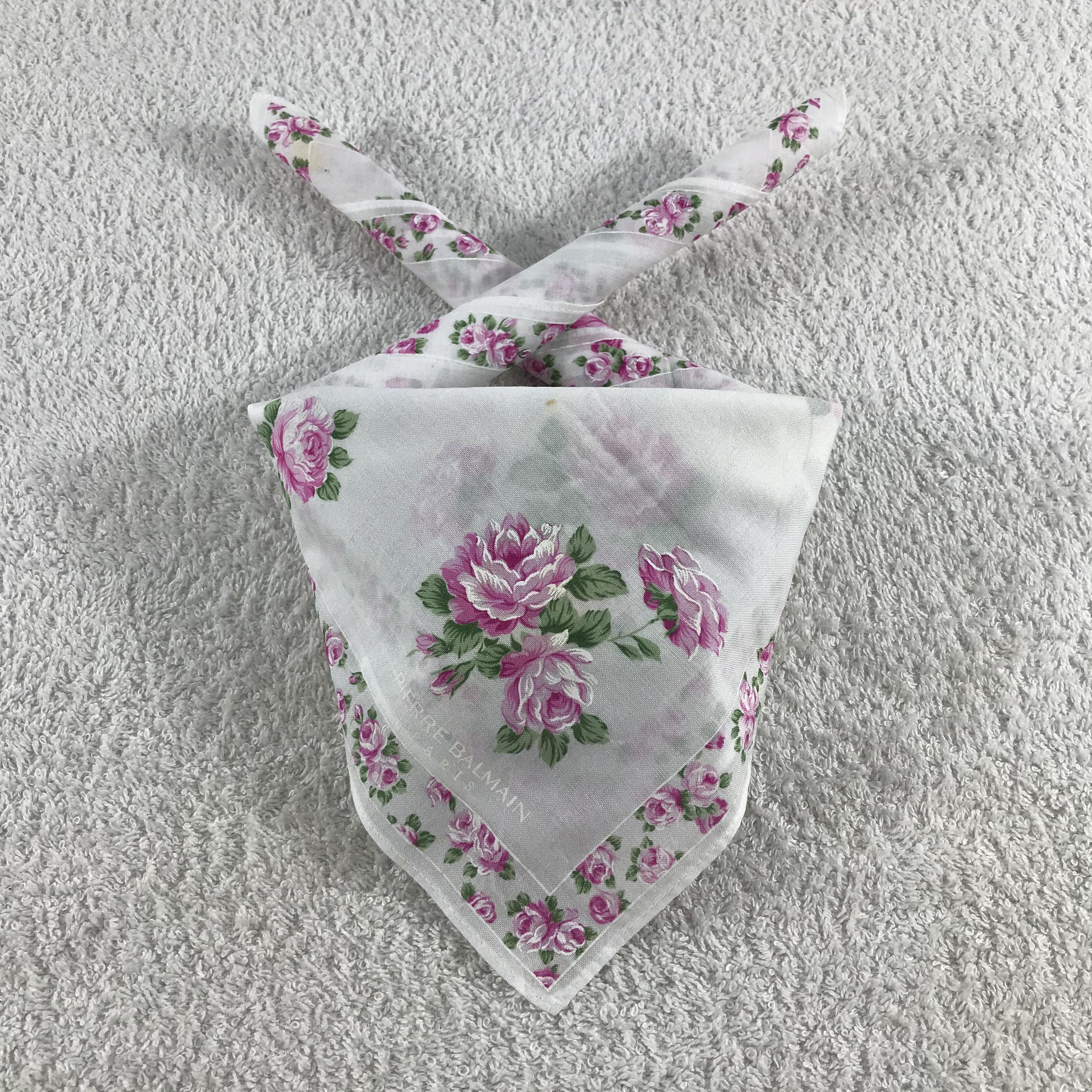 Pierre Balmain × Vintage Pierre Balmain Bandana / Handkerchief / Neckerchief - S085 Size ONE SIZE - 3 Thumbnail