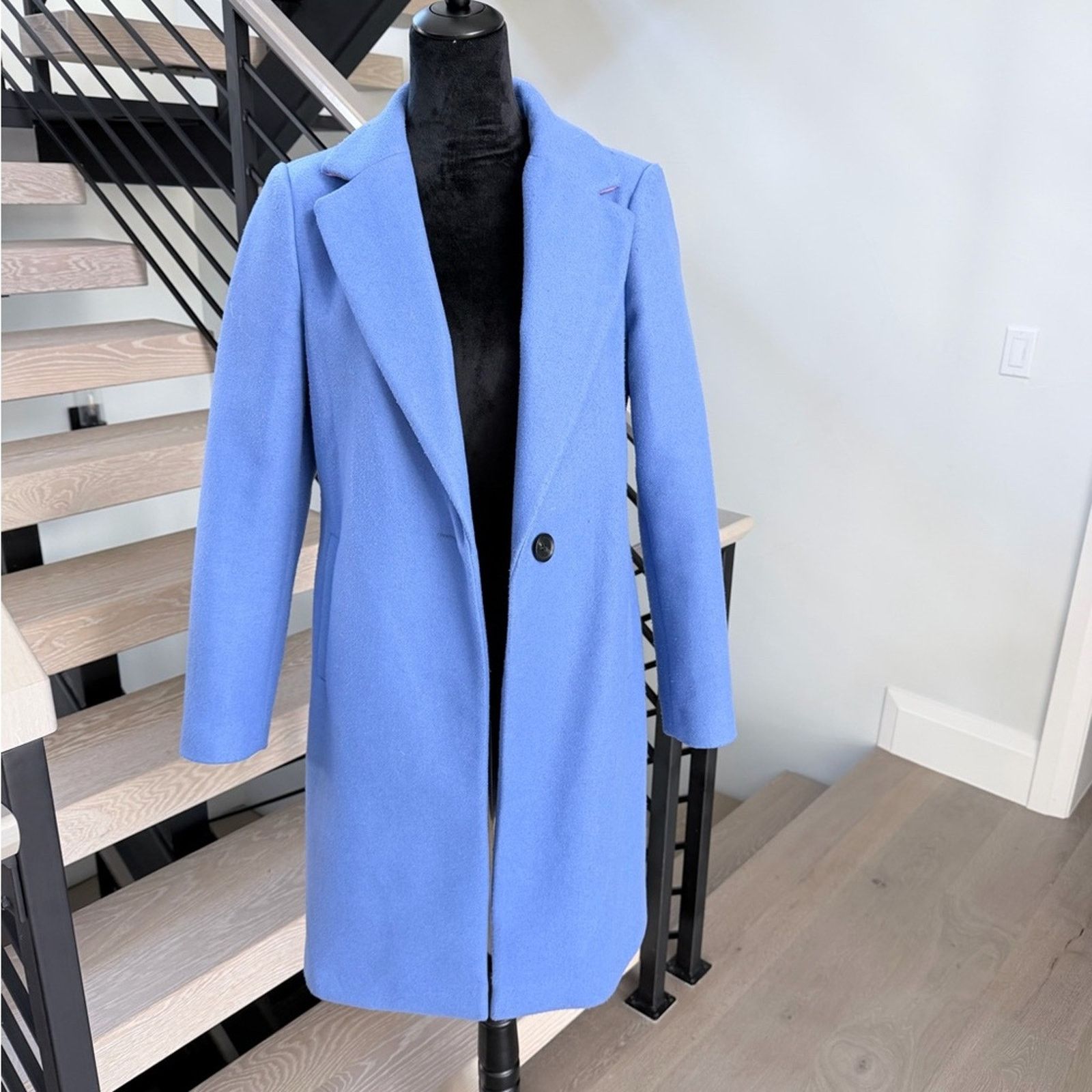 Other New Wool Cashmere Blue with Pink Trim Coat size M Size M / US 6-8 / IT 42-44 - 5 Thumbnail