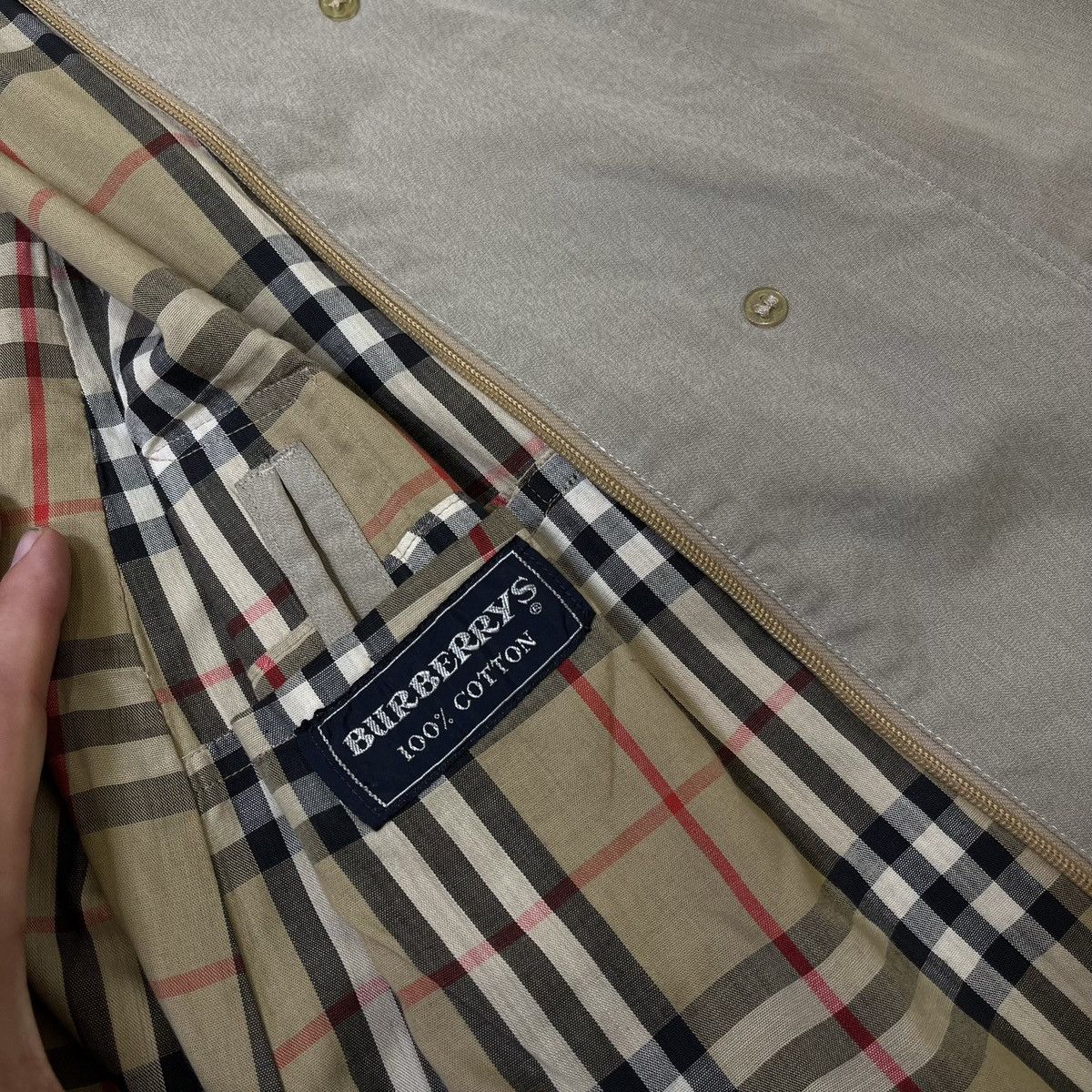 Vintage 90's Burberry's Trench Coat Nova Check