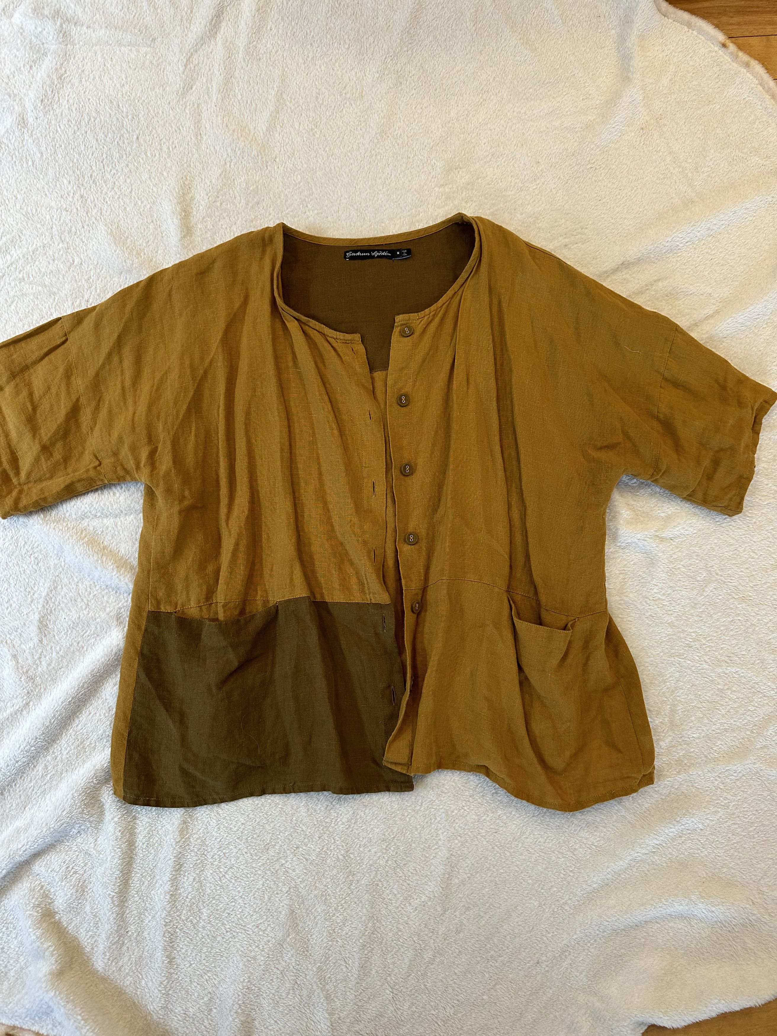 Vintage Gudrun Sjödén Women's Artistic Organic Cotton Top – Size M Size M / US 6-8 / IT 42-44 - 1 Thumbnail