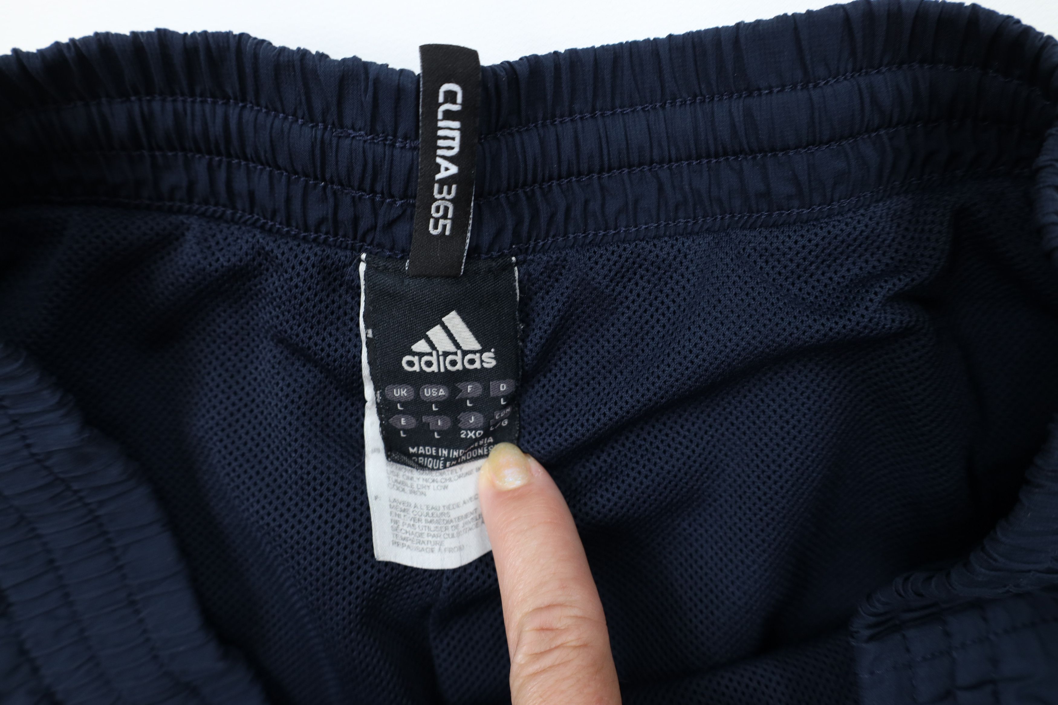 Adidas Vintage Y2K Adidas Spell Out Lined Wide Leg Wind Pants Size US 36 / EU 52 - 9 Thumbnail