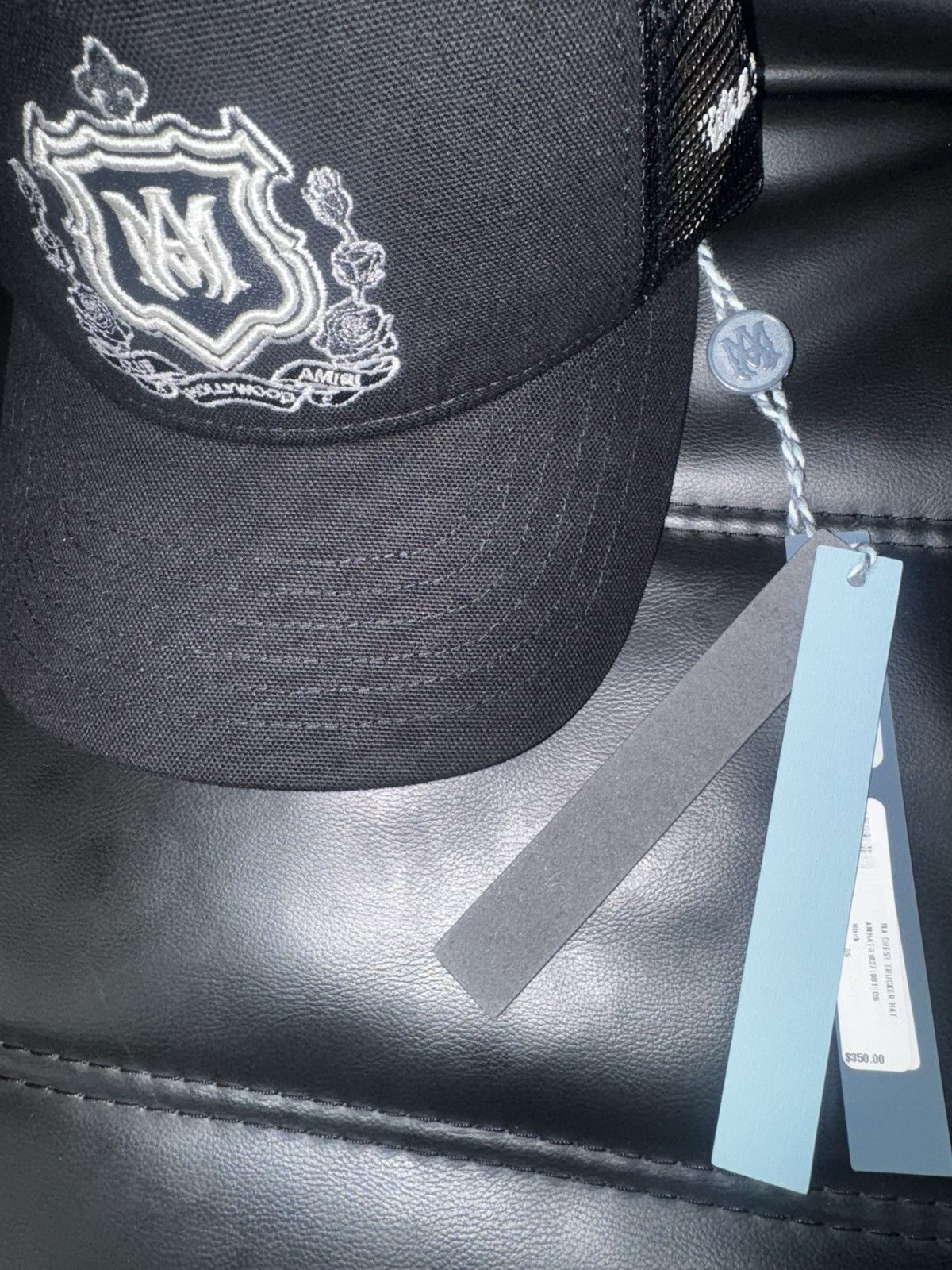 Amiri MA Crest Trucker Hat Size ONE SIZE - 4 Thumbnail