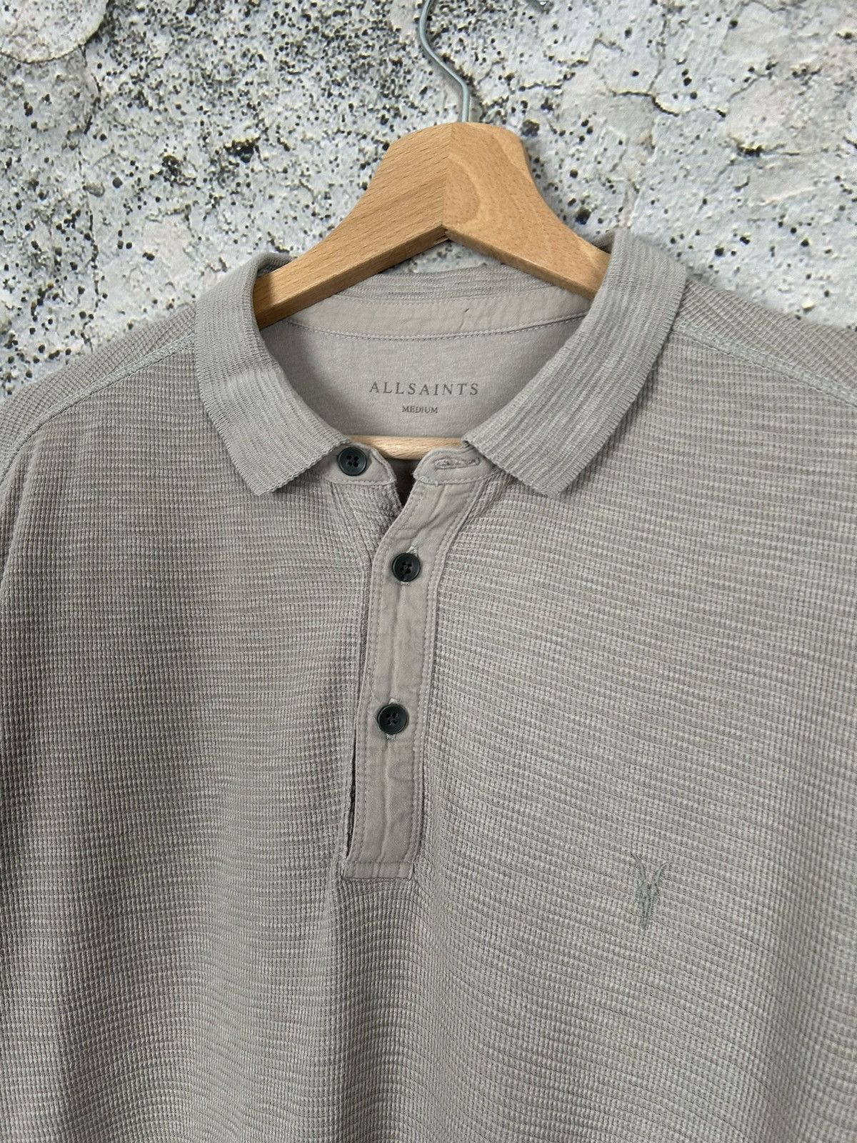 Allsaints Allsaints Polo Longsleeve Streetwear Rock Punk Grunge Size US M / EU 48-50 / 2 - 3 Thumbnail