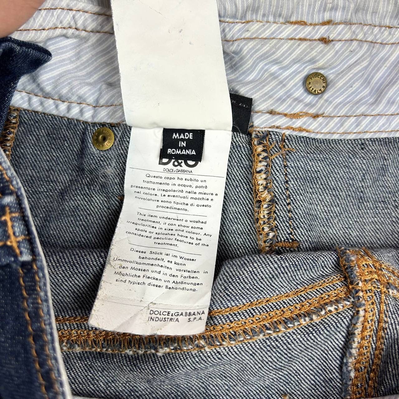 Dolce & Gabbana VINTAGE DOLCE & GABBANA DENIM OVERALLS SUIT SHORTS Size 27" / US 4 / IT 40 - 7 Thumbnail