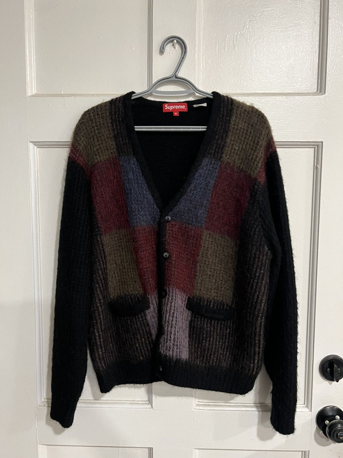 トップス Supreme Brushed Grid Cardigan Supreme Supreme Brushed Grid Cardigan | Grailed