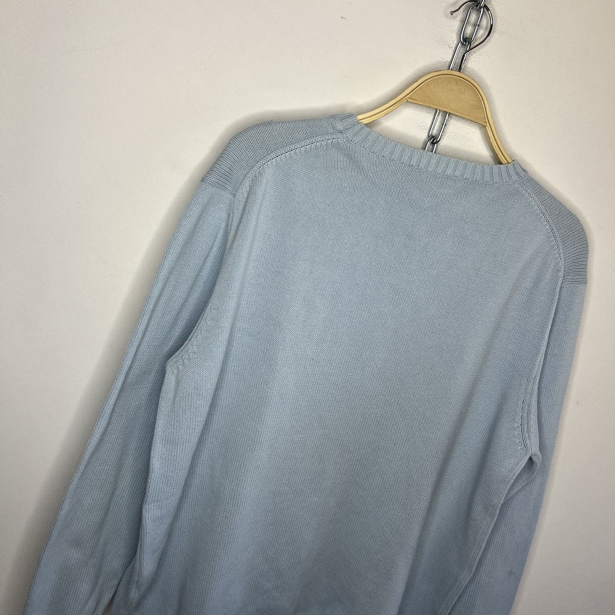 Yves Saint Laurent Vintage Yves Saint Laurent baby blue basic sweater YSL Size US M / EU 48-50 / 2 - 9 Thumbnail