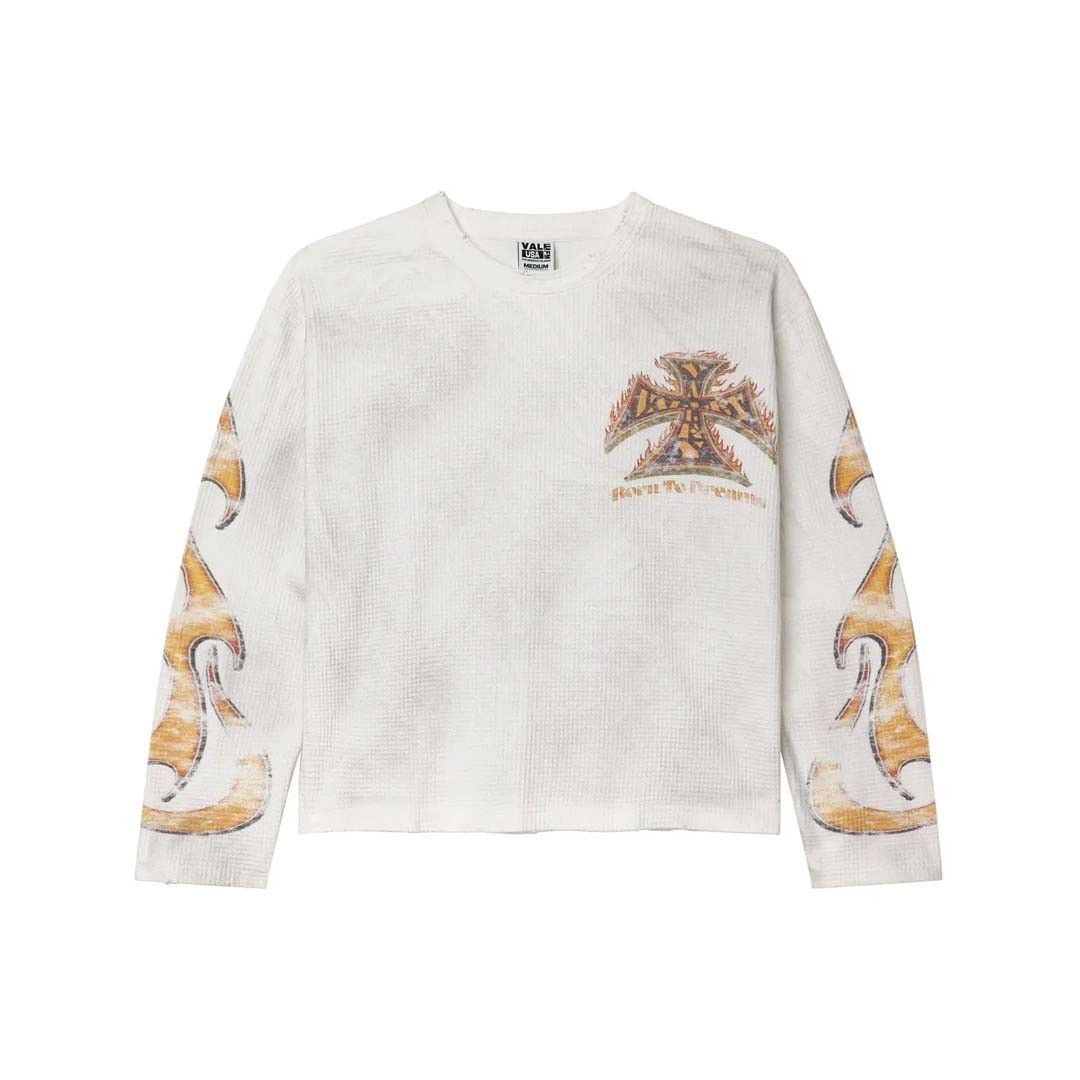 Forever Reborn Thermal Long Sleeve White