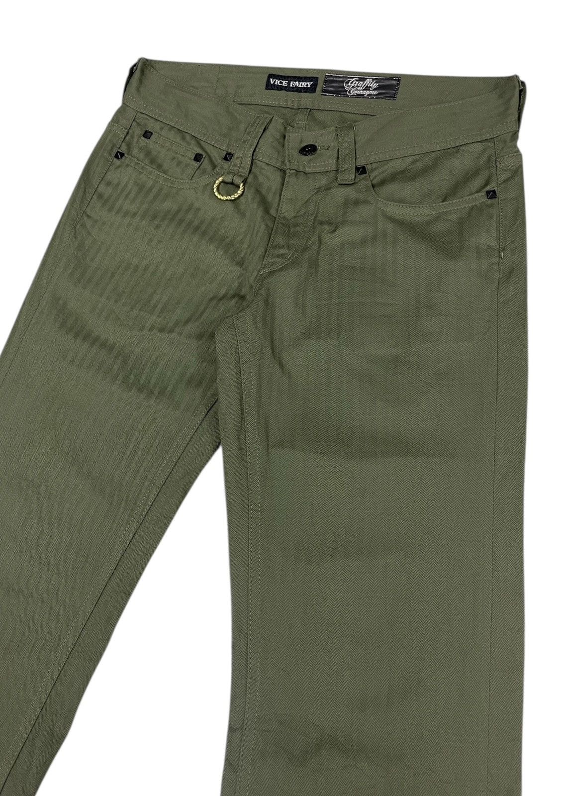 Hysteric Glamour Vice Fairy Japan Flare Pants Herringbone Size US 31 - 3 Thumbnail