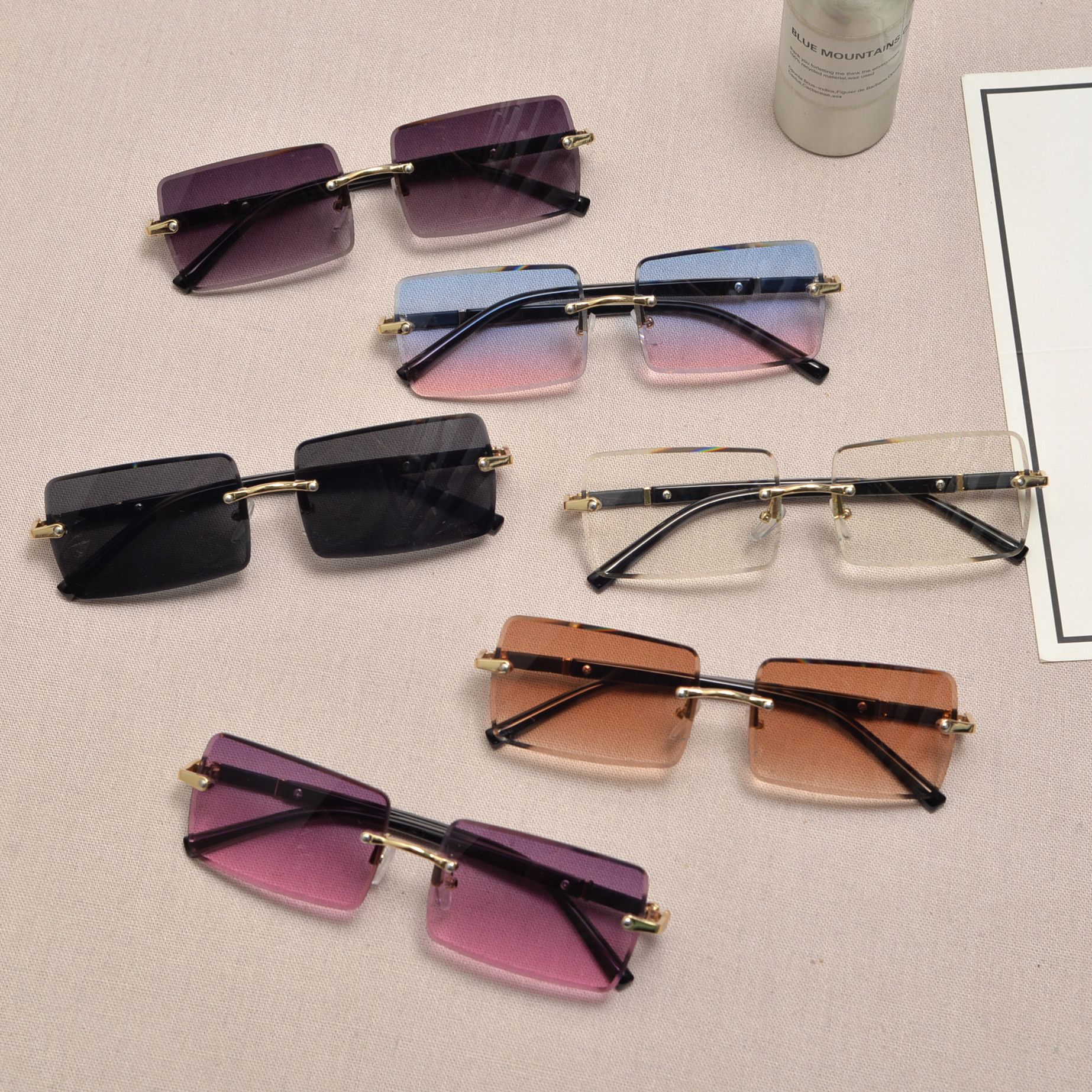 Electric Visual Hip-hop Street ins style custom avant-garde sunglasses Size ONE SIZE - 6 Thumbnail