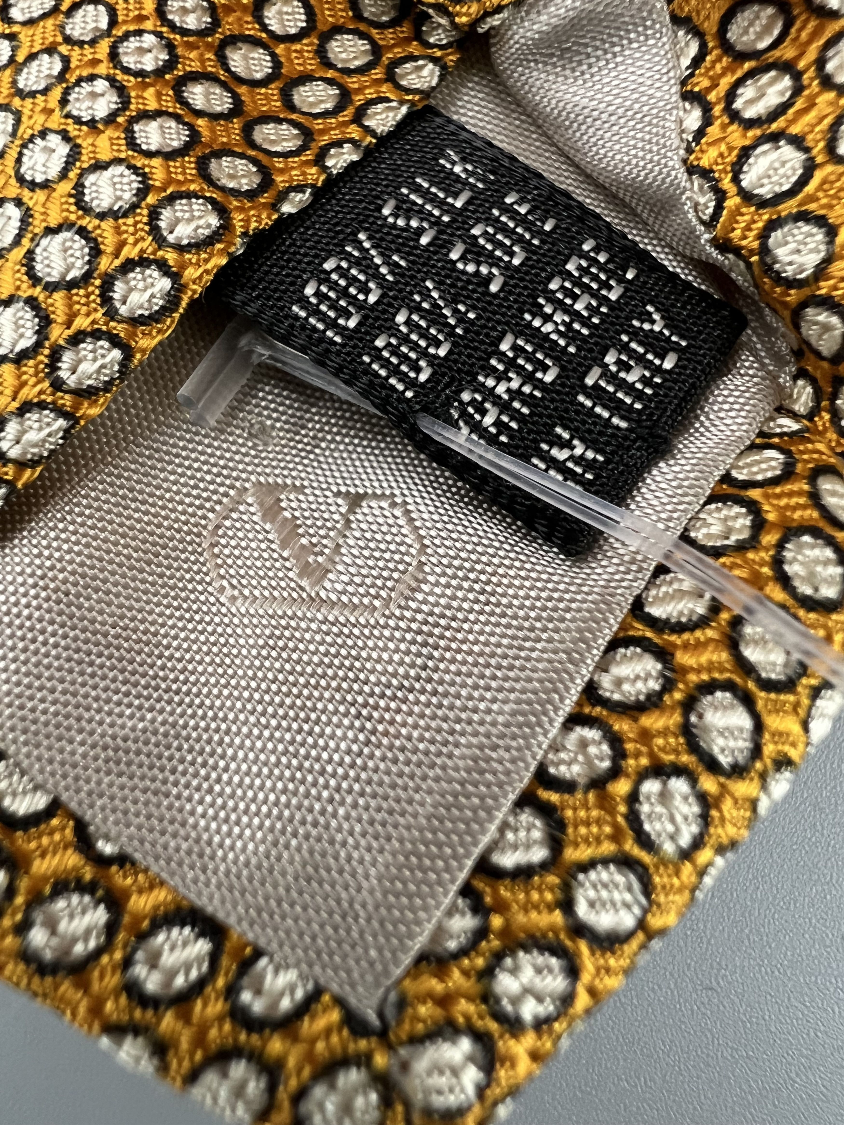 The Tie Bar × Valentino × Vintage Valentino Vintage Silk Tie Hand Made Size ONE SIZE - 5 Thumbnail