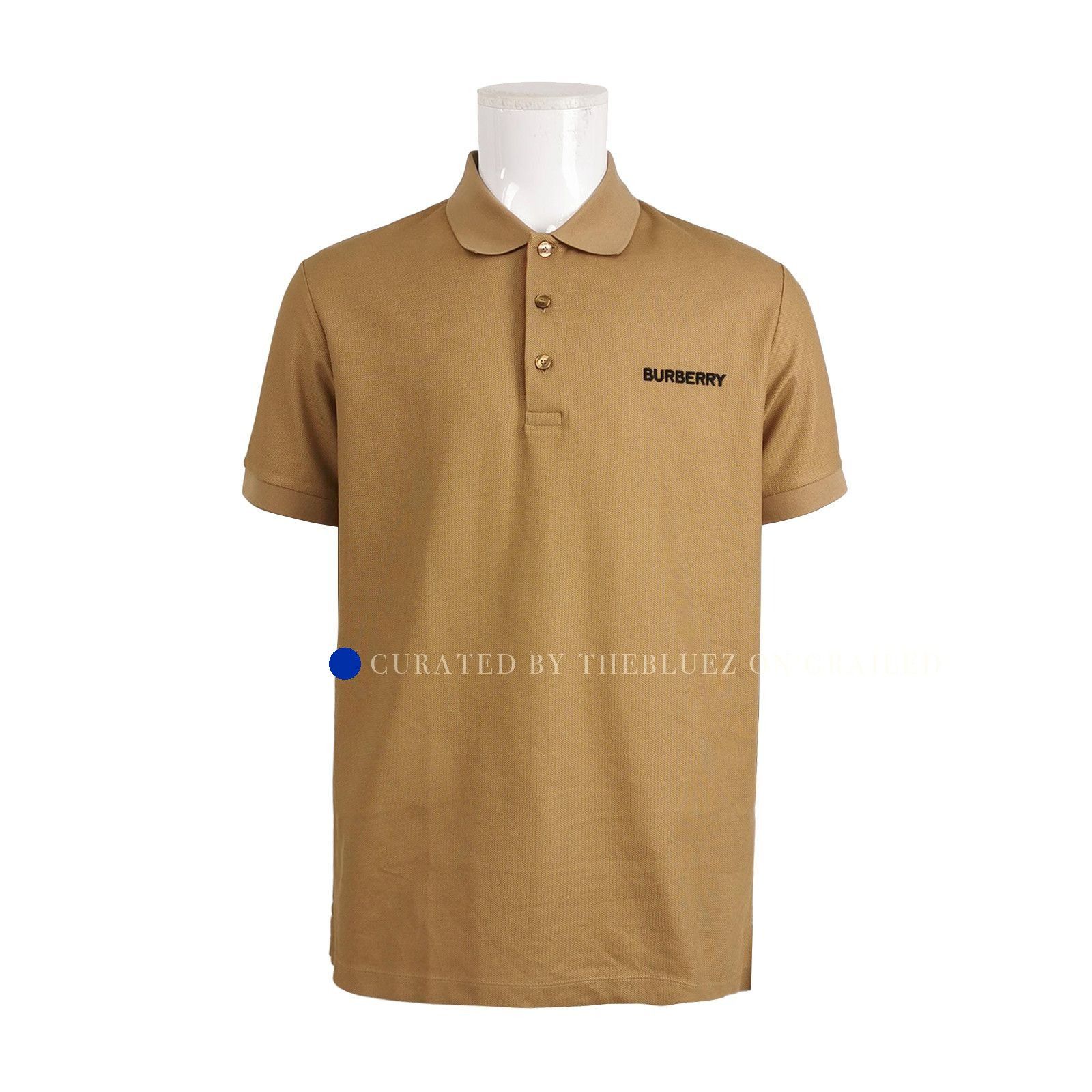Burberry Classic Brown Polo Shirt with Logo Embroidery Size US L / EU 52-54 / 3 - 1 Thumbnail