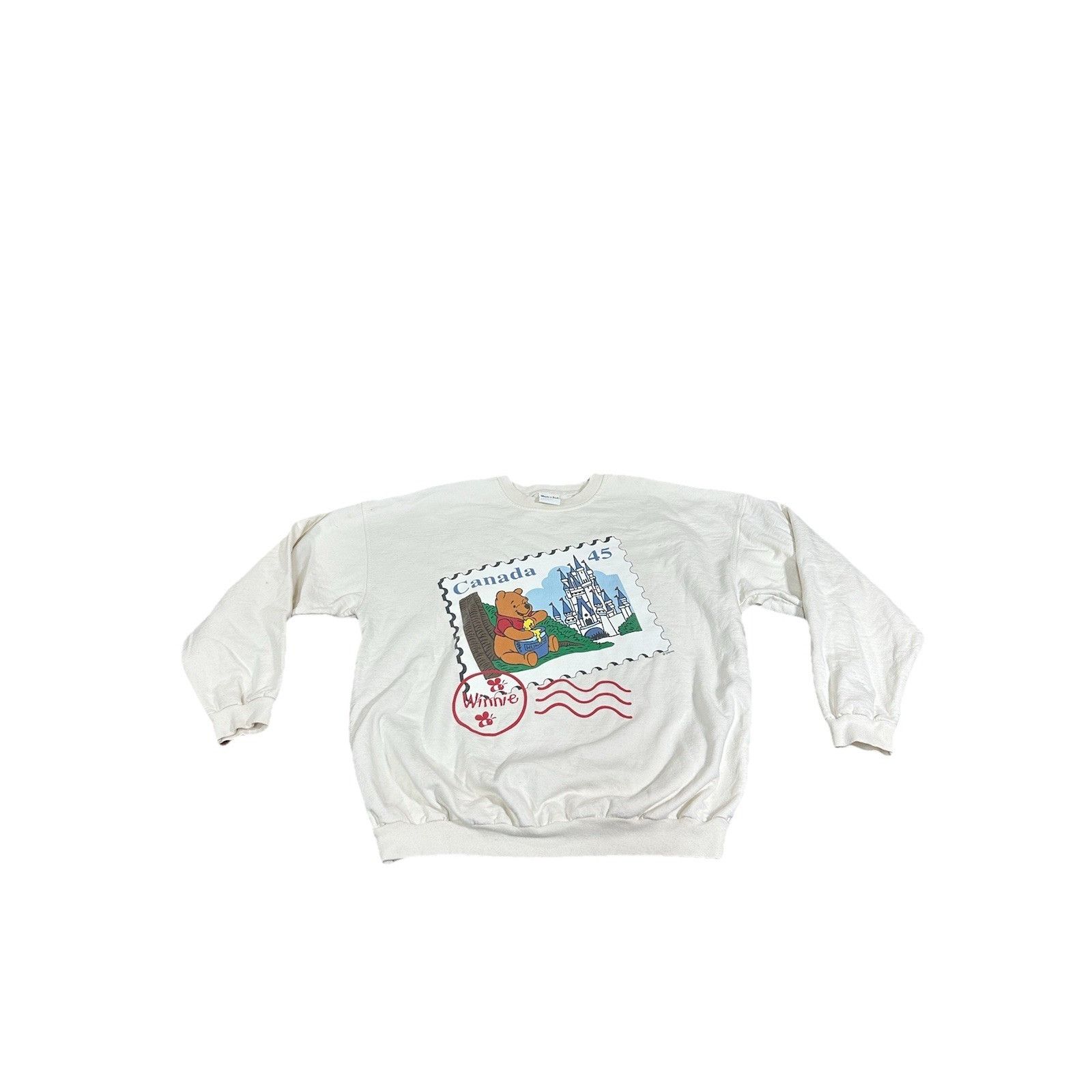 Disney Vintage Disney Winnie The Pooh Canada Themed Crewneck Sweate Size US L / EU 52-54 / 3 - 1 Thumbnail