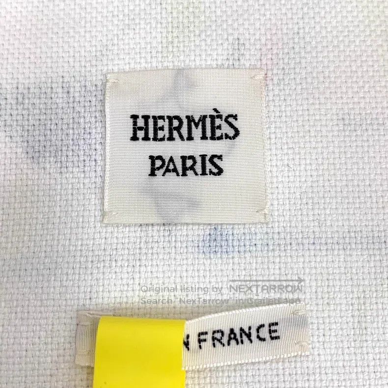 Hermes Hermes White badge, graffiti, embroidery, cotton collar, s Size XS / US 0-2 / IT 36-38 - 6 Thumbnail